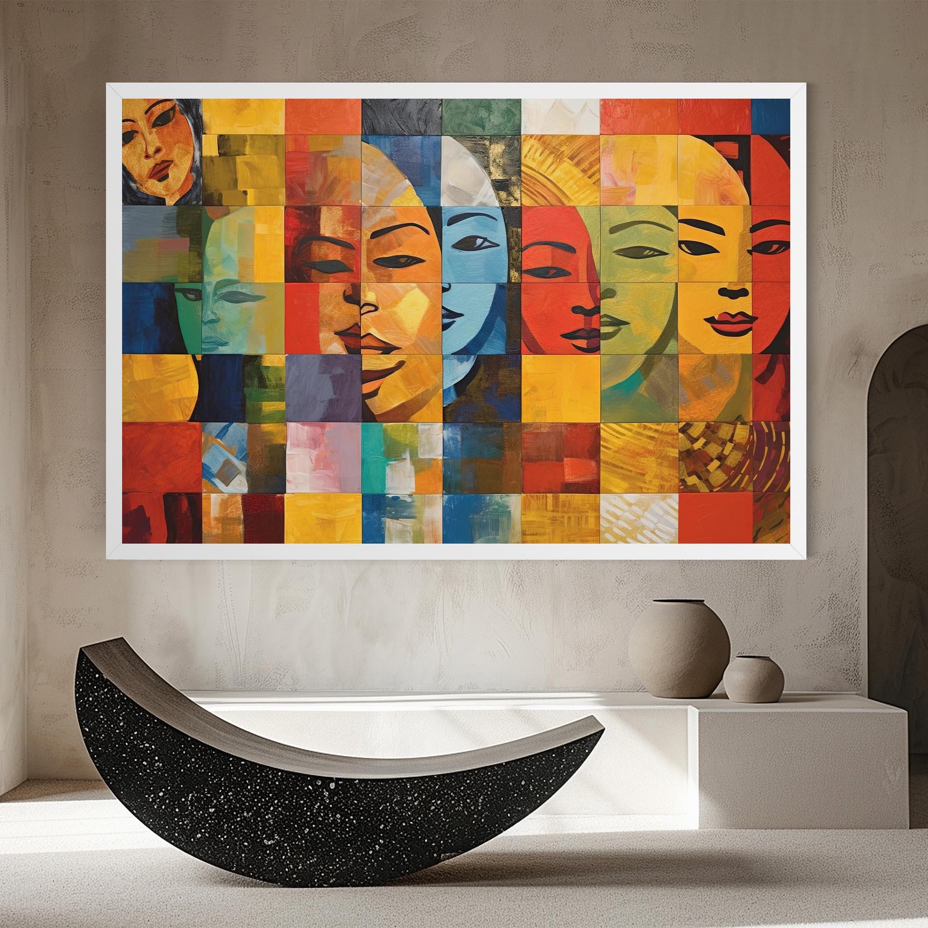 Leinwandbild Abstract Concept Collage mockup 8