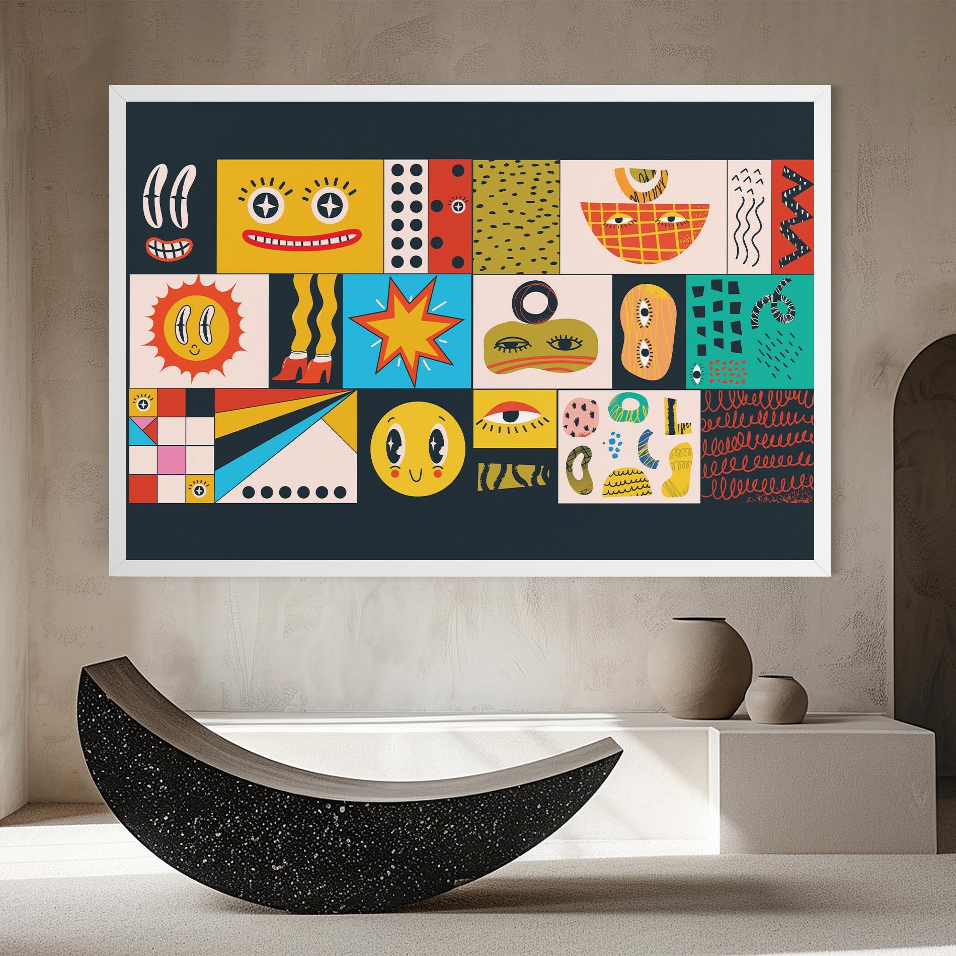 Leinwandbild Cool Eye Shape mockup 8