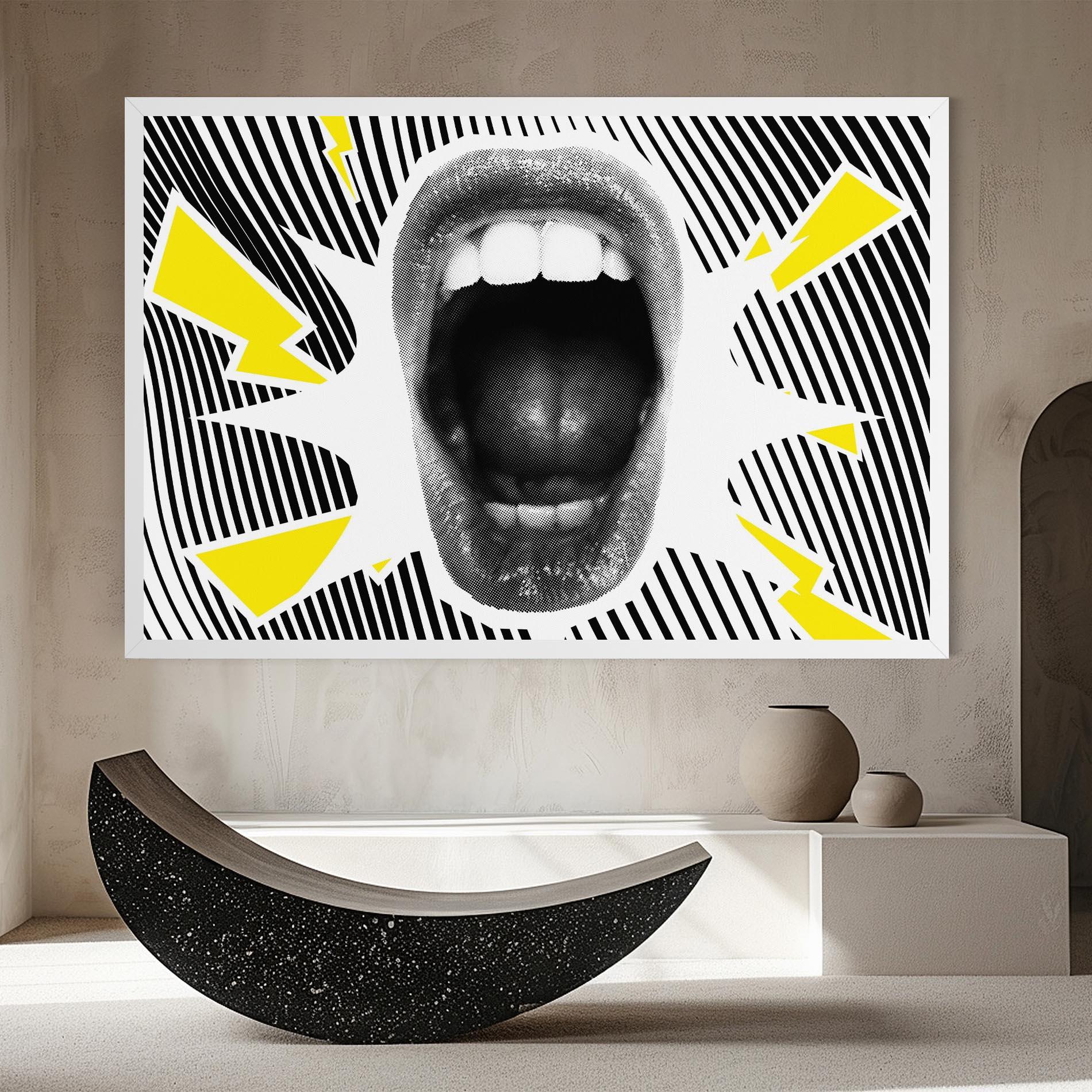 Leinwandbild Lightning Mouth mockup 8