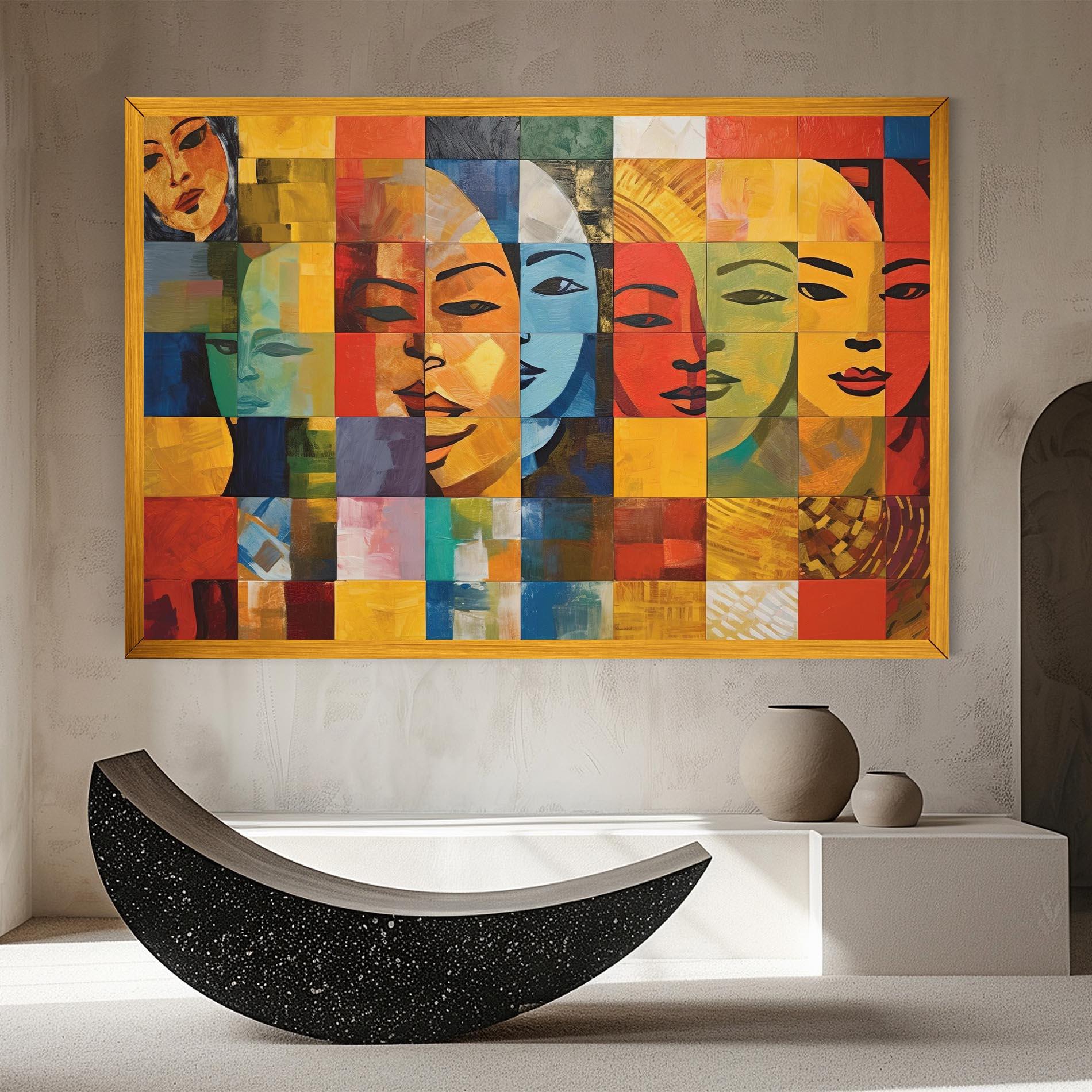 Leinwandbild Abstract Concept Collage mockup 8