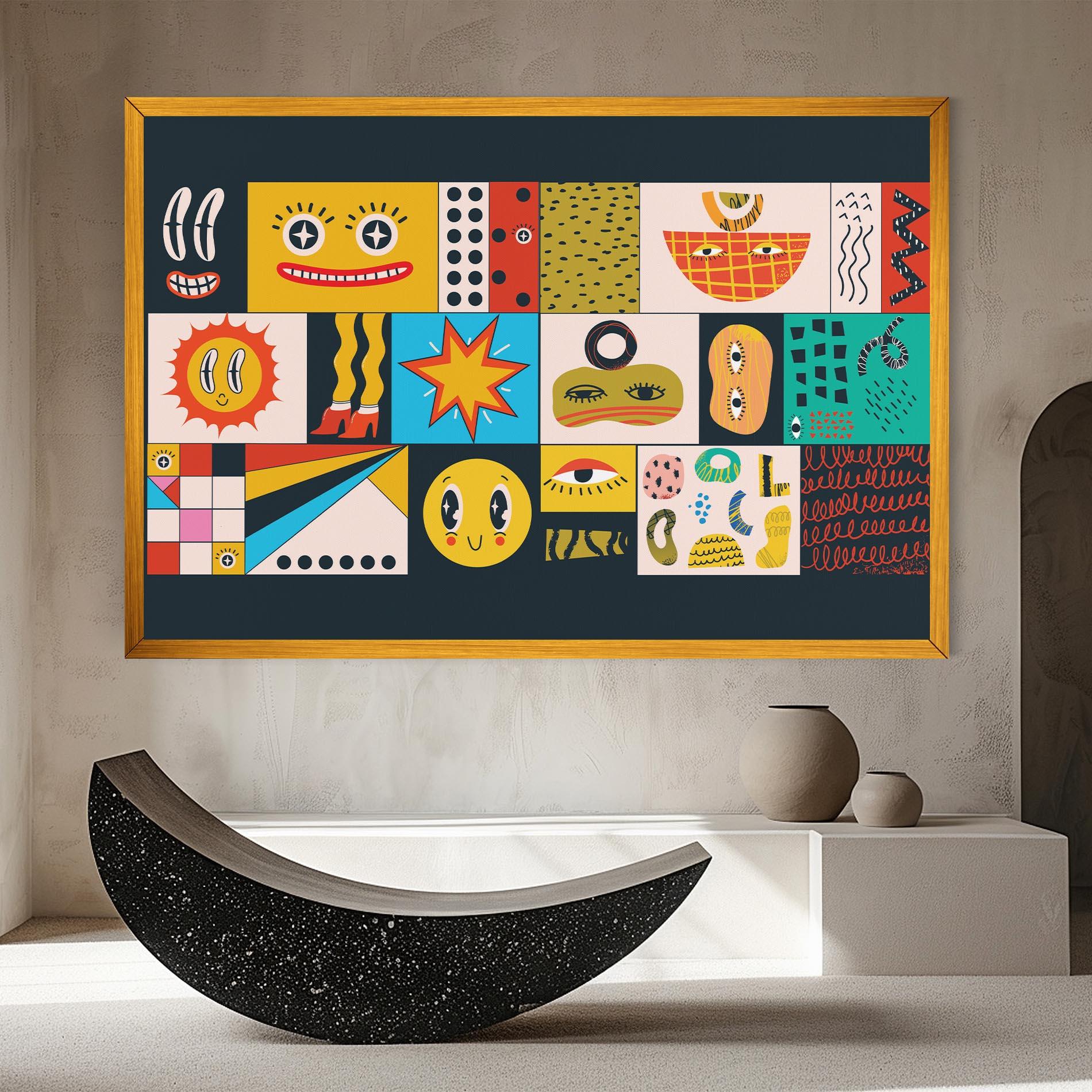 Leinwandbild Cool Eye Shape mockup 8