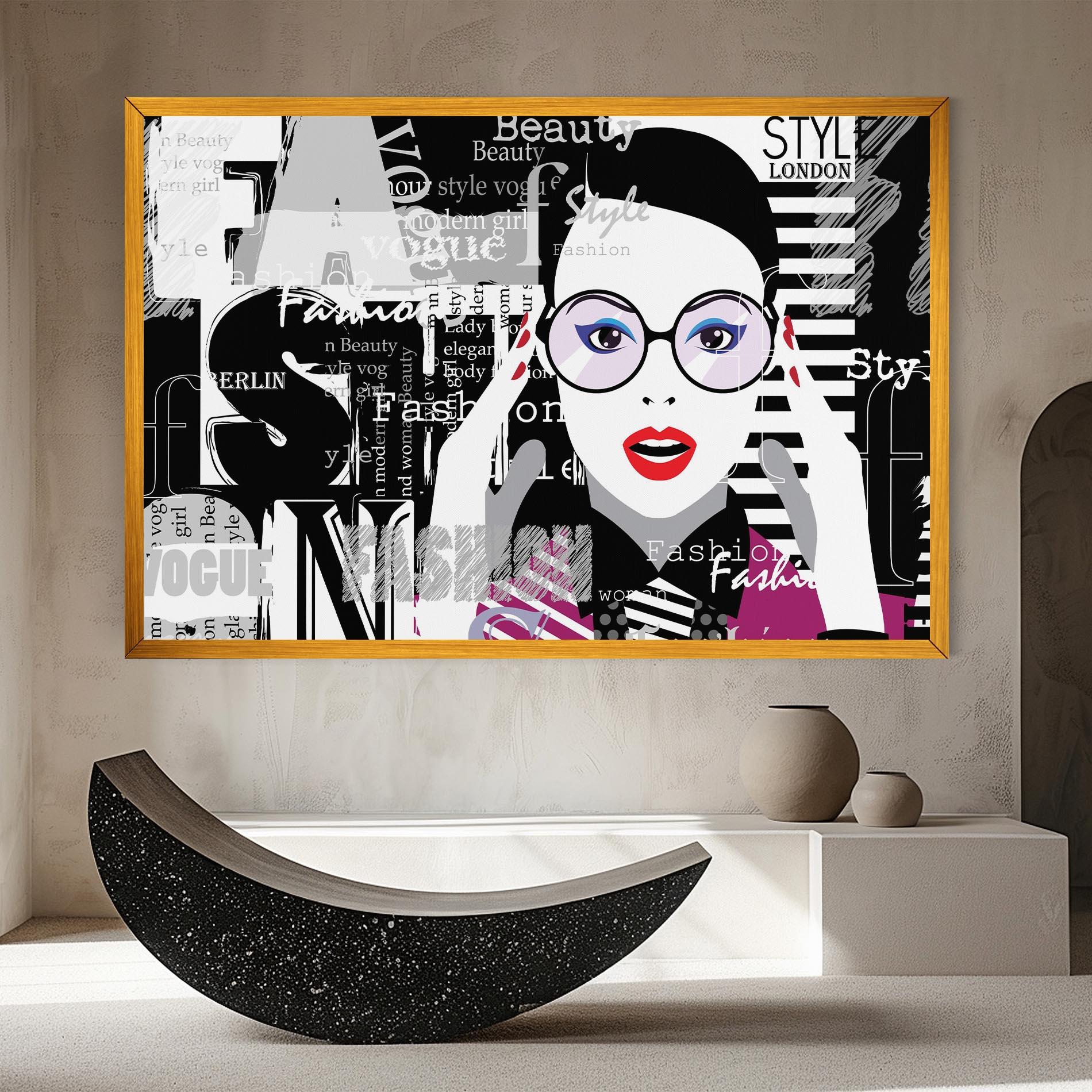 Leinwandbild Fashion Collage mockup 8