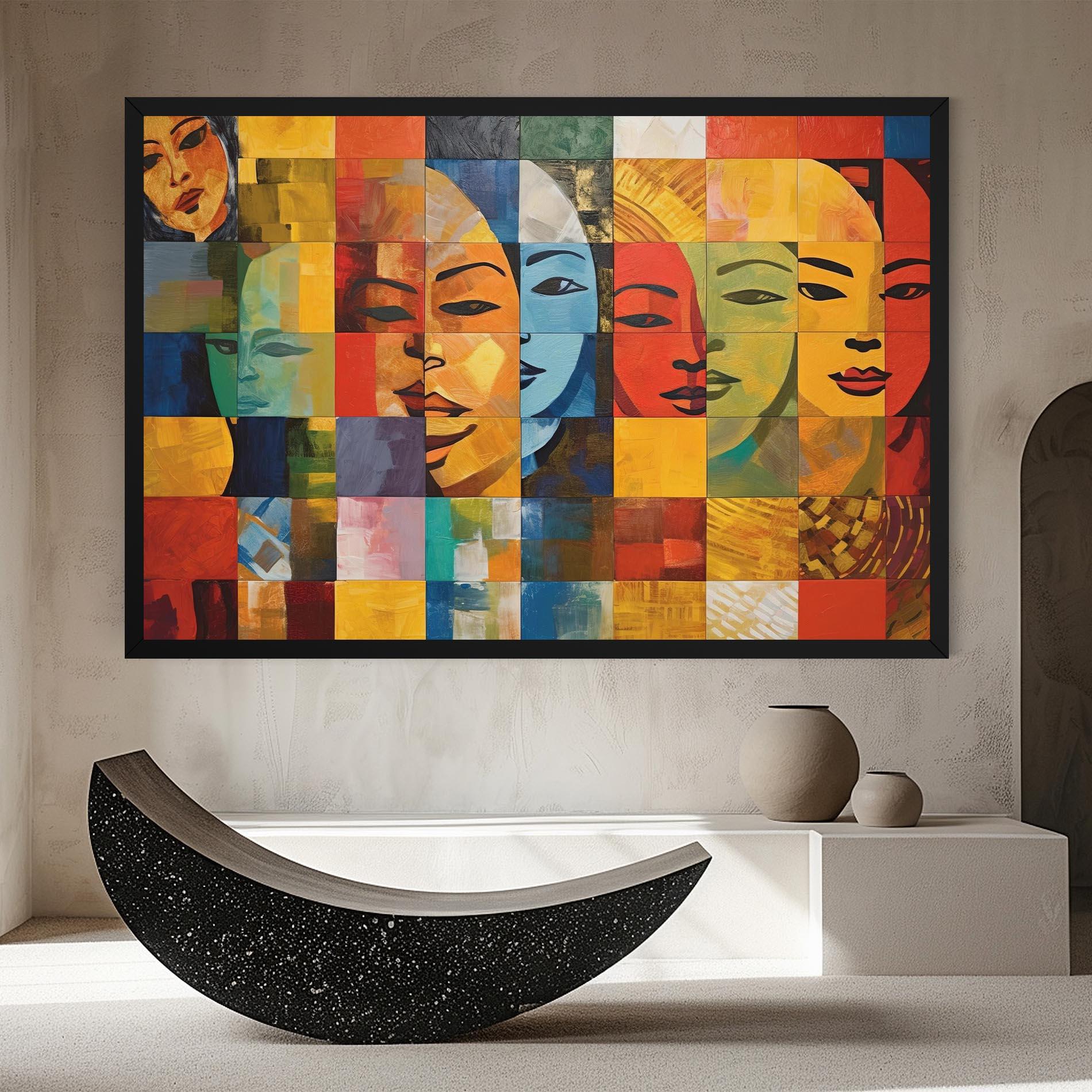 Leinwandbild Abstract Concept Collage mockup 8