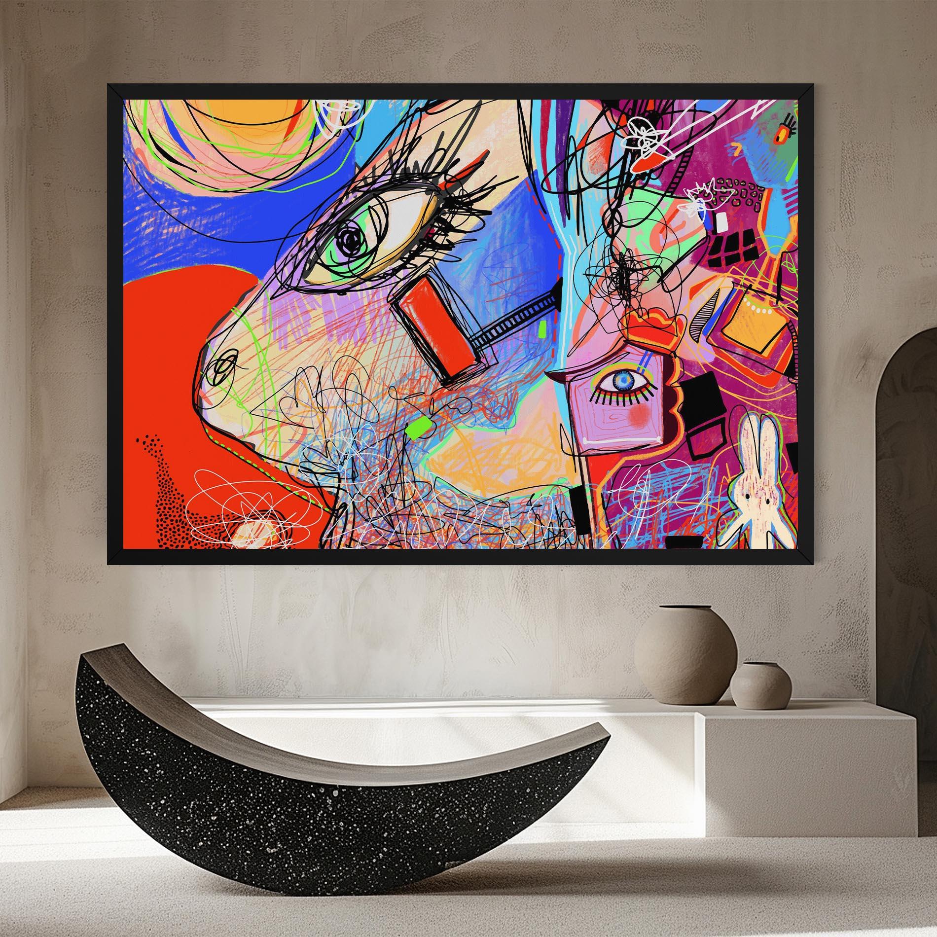 Leinwandbild Animal Eye Art mockup 8