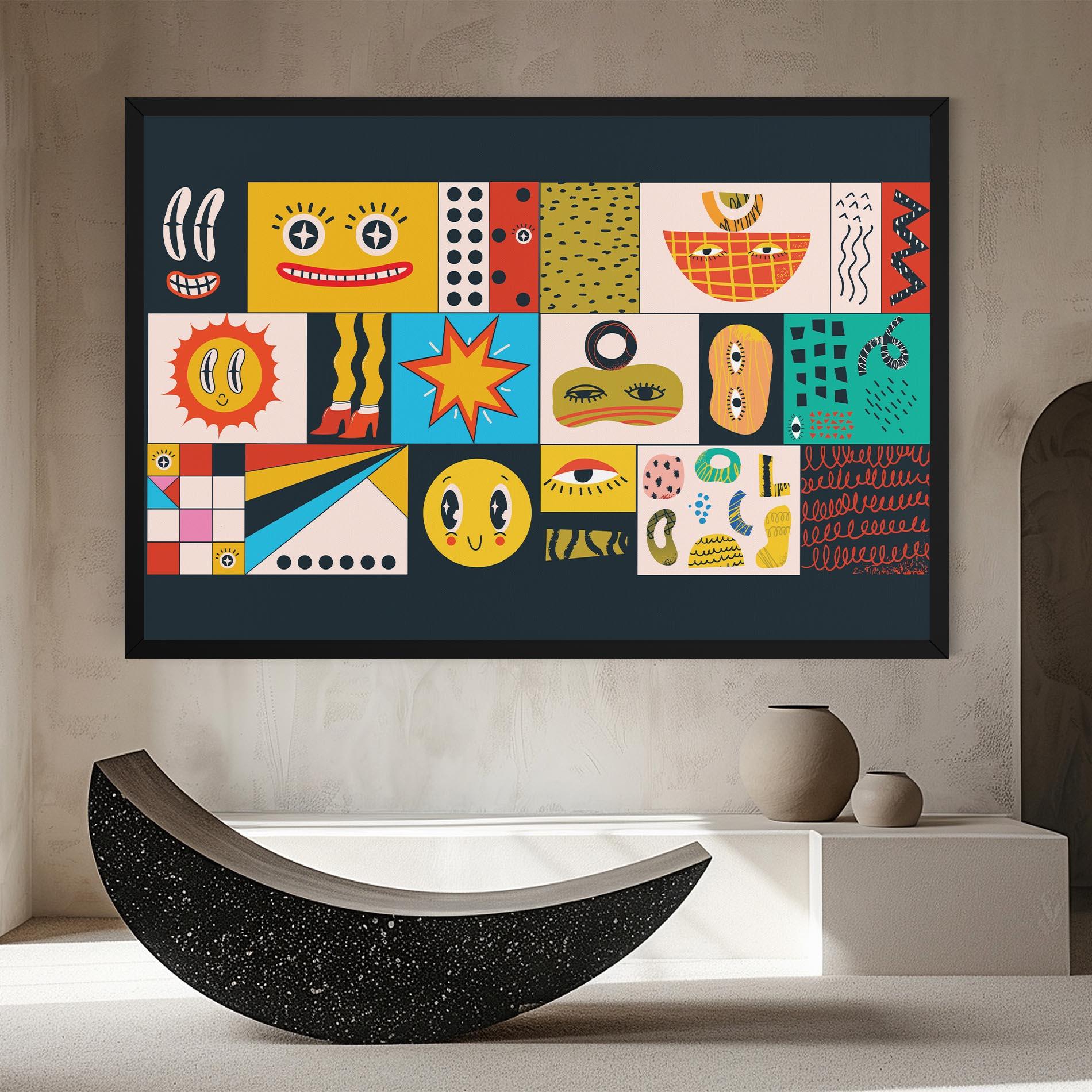 Leinwandbild Cool Eye Shape mockup 8