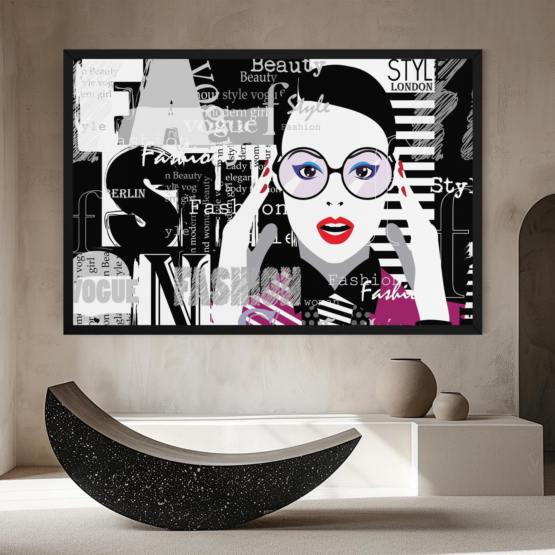 Leinwandbild Fashion Collage mockup 8