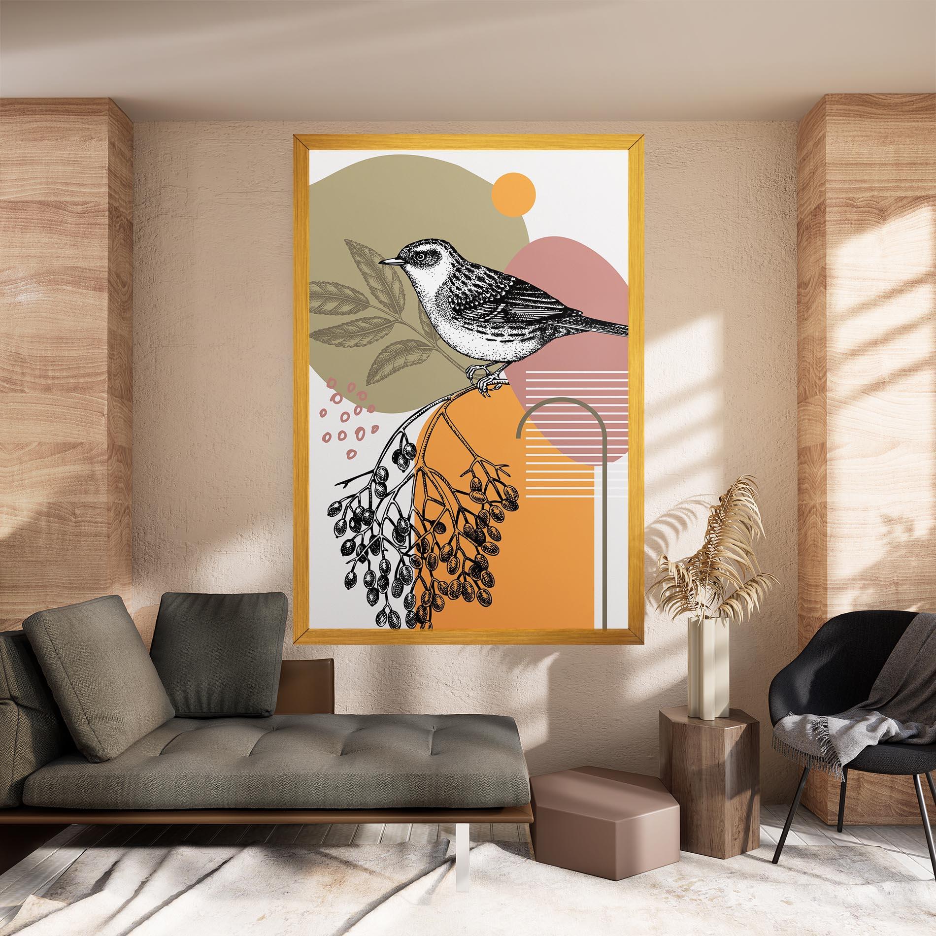 Leinwandbild Bird Collage mockup 8
