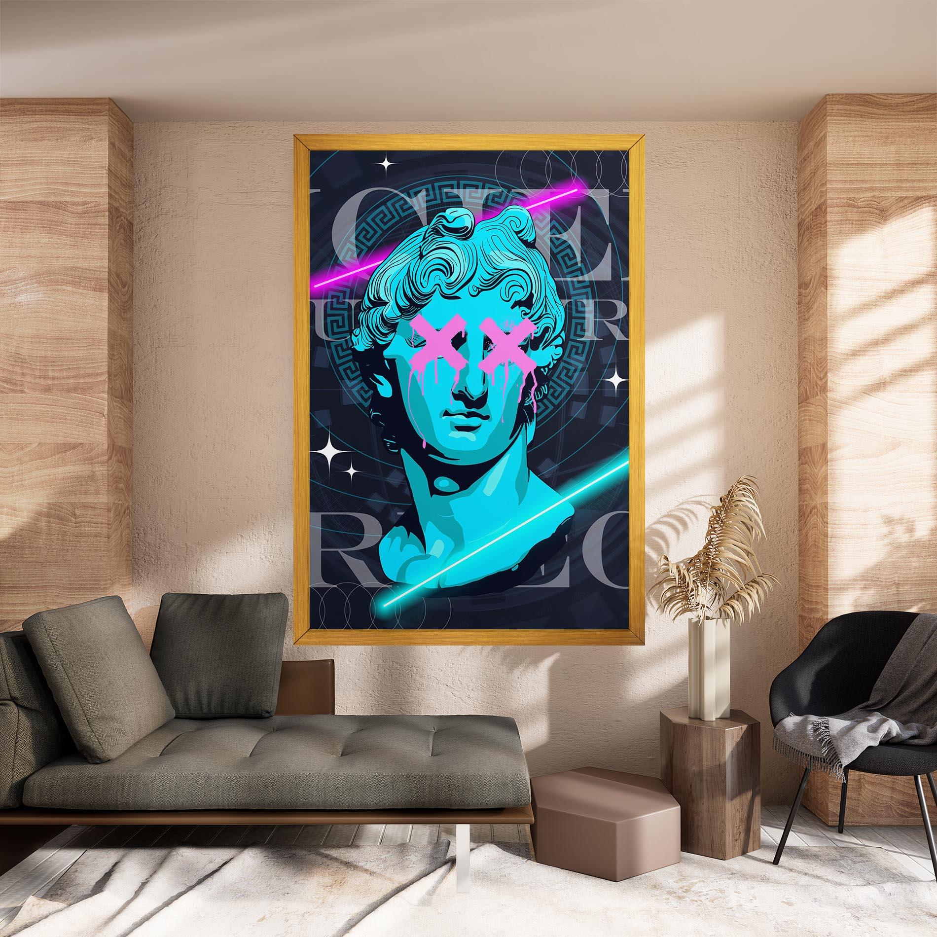 Leinwandbild Sculptures mockup 8