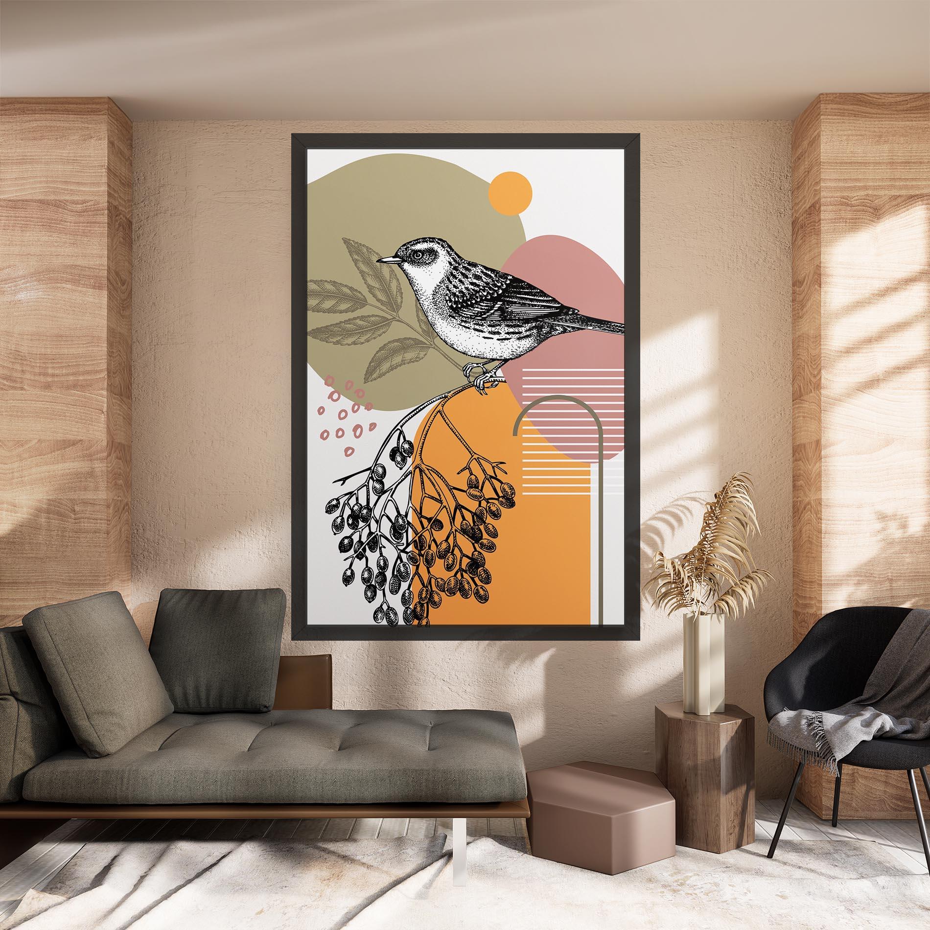 Leinwandbild Bird Collage mockup 8