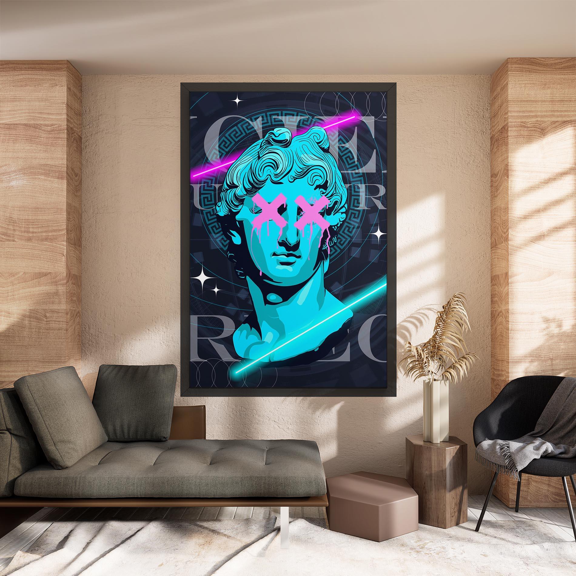 Leinwandbild Sculptures mockup 8