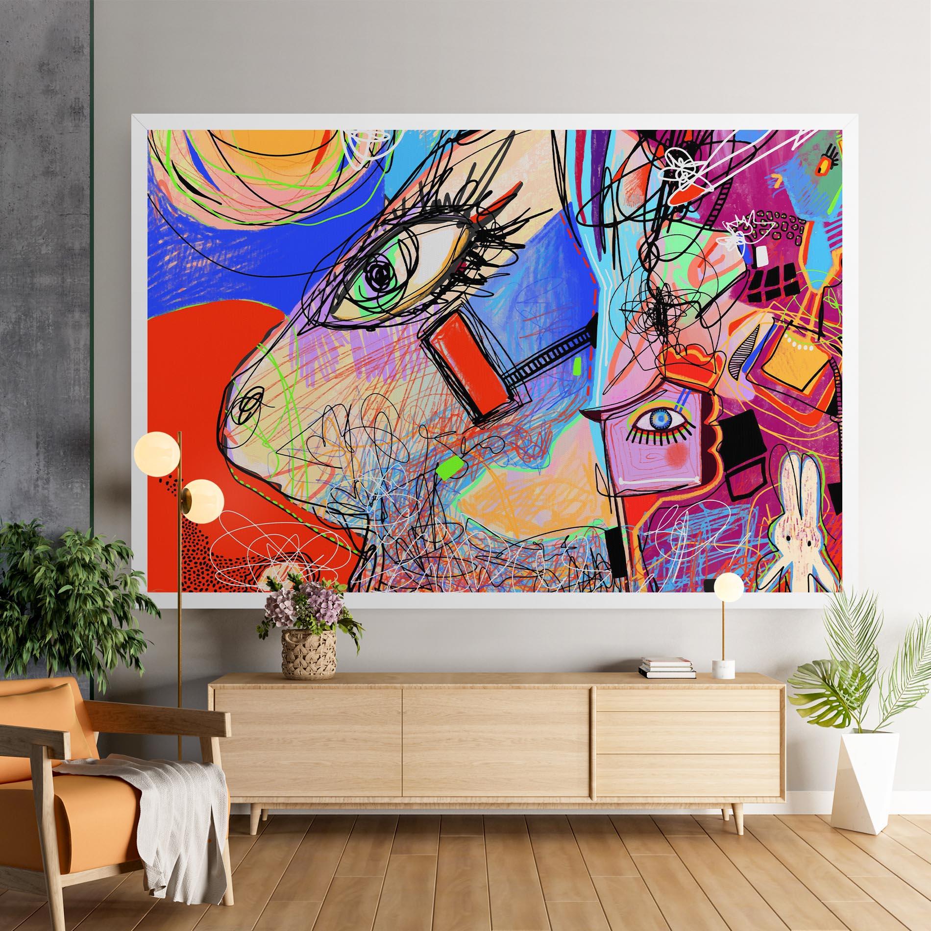 Leinwandbild Animal Eye Art mockup 9