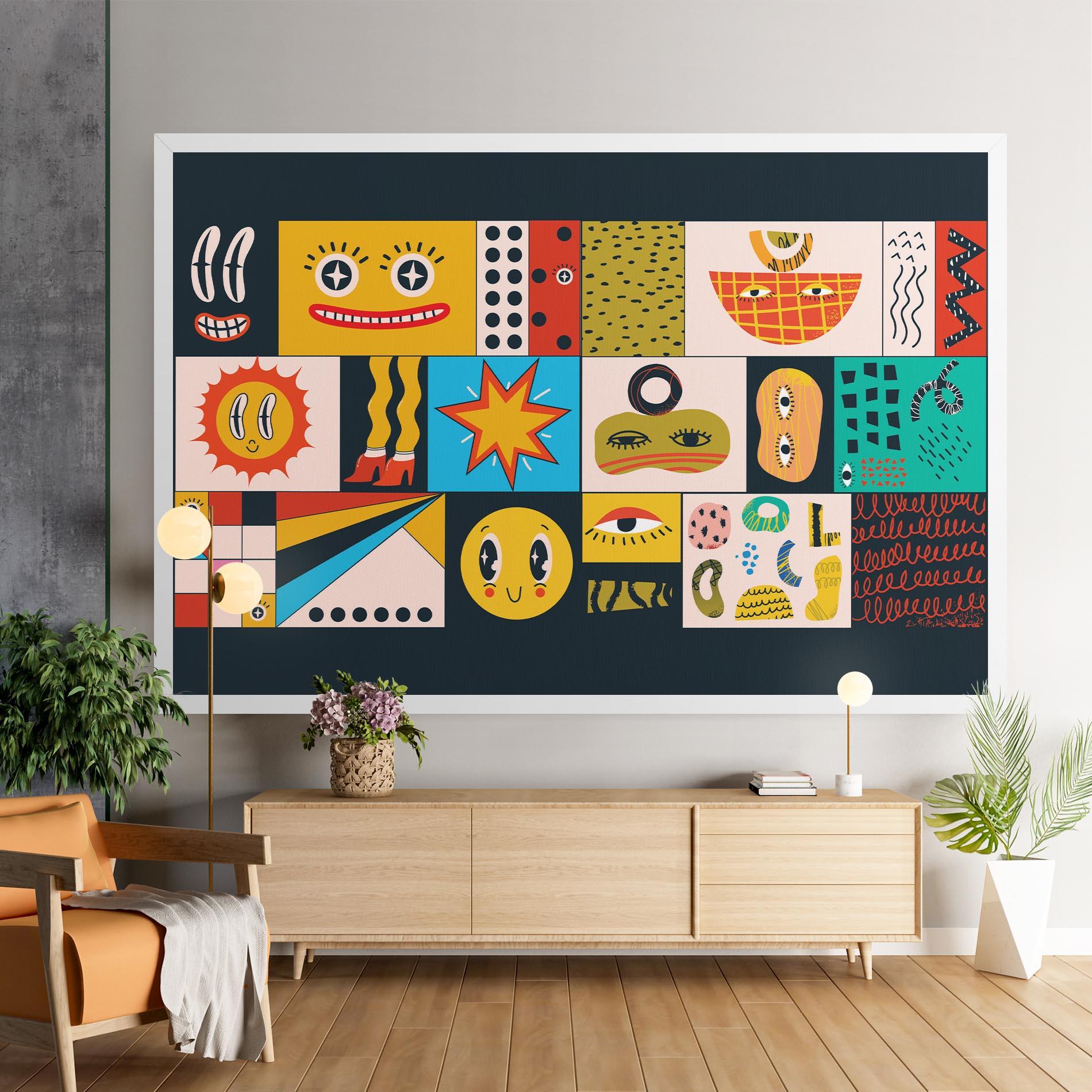 Leinwandbild Cool Eye Shape mockup 9