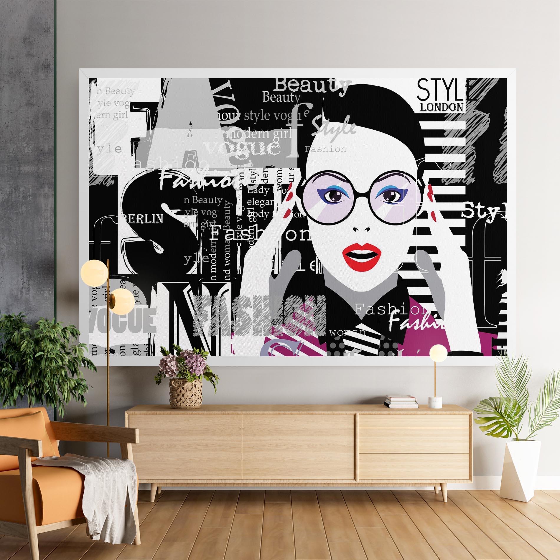 Leinwandbild Fashion Collage mockup 9