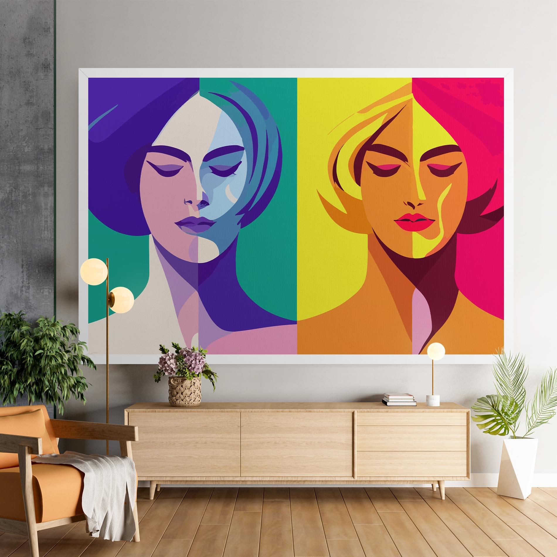 Leinwandbild Winter Summer Girl mockup 9