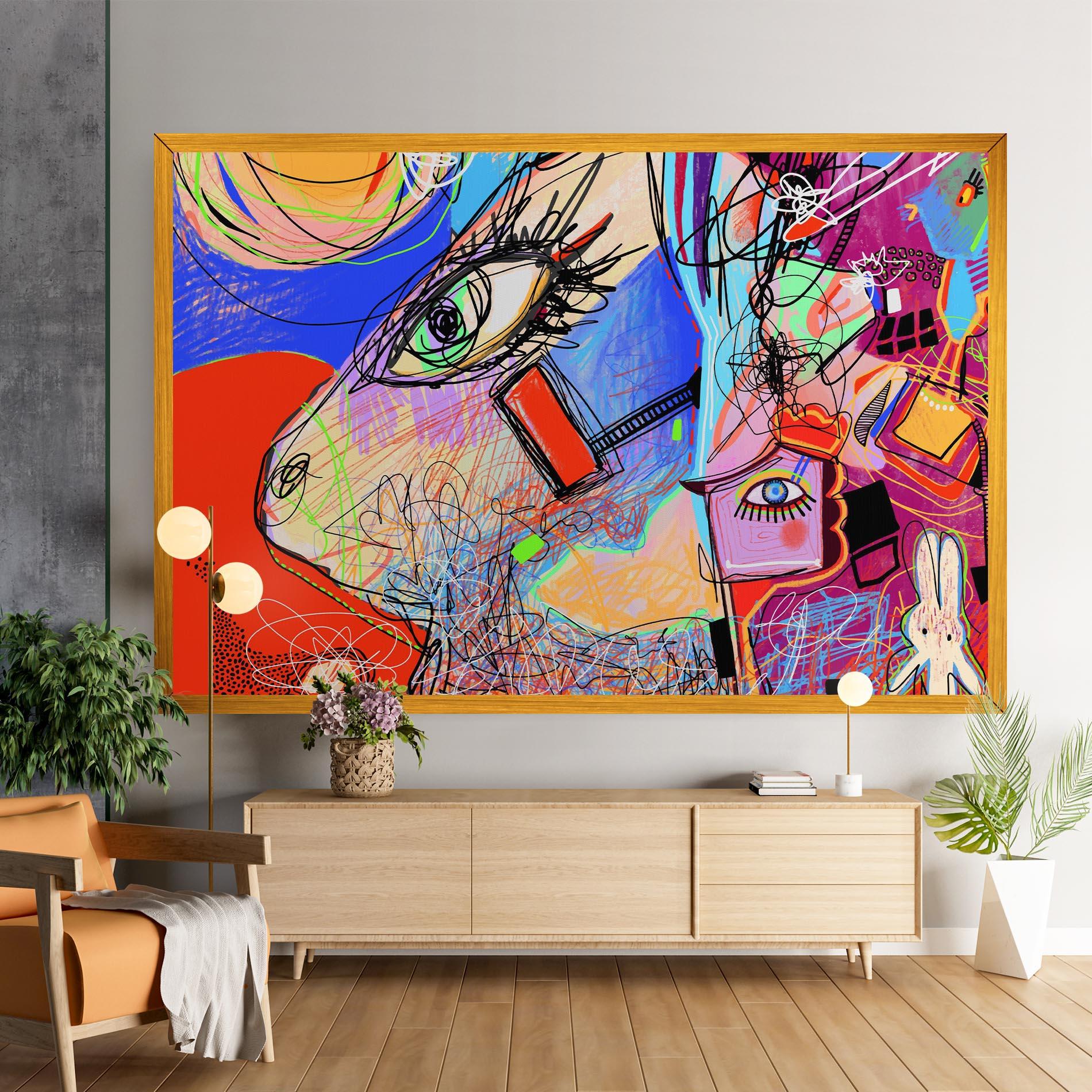 Leinwandbild Animal Eye Art mockup 9