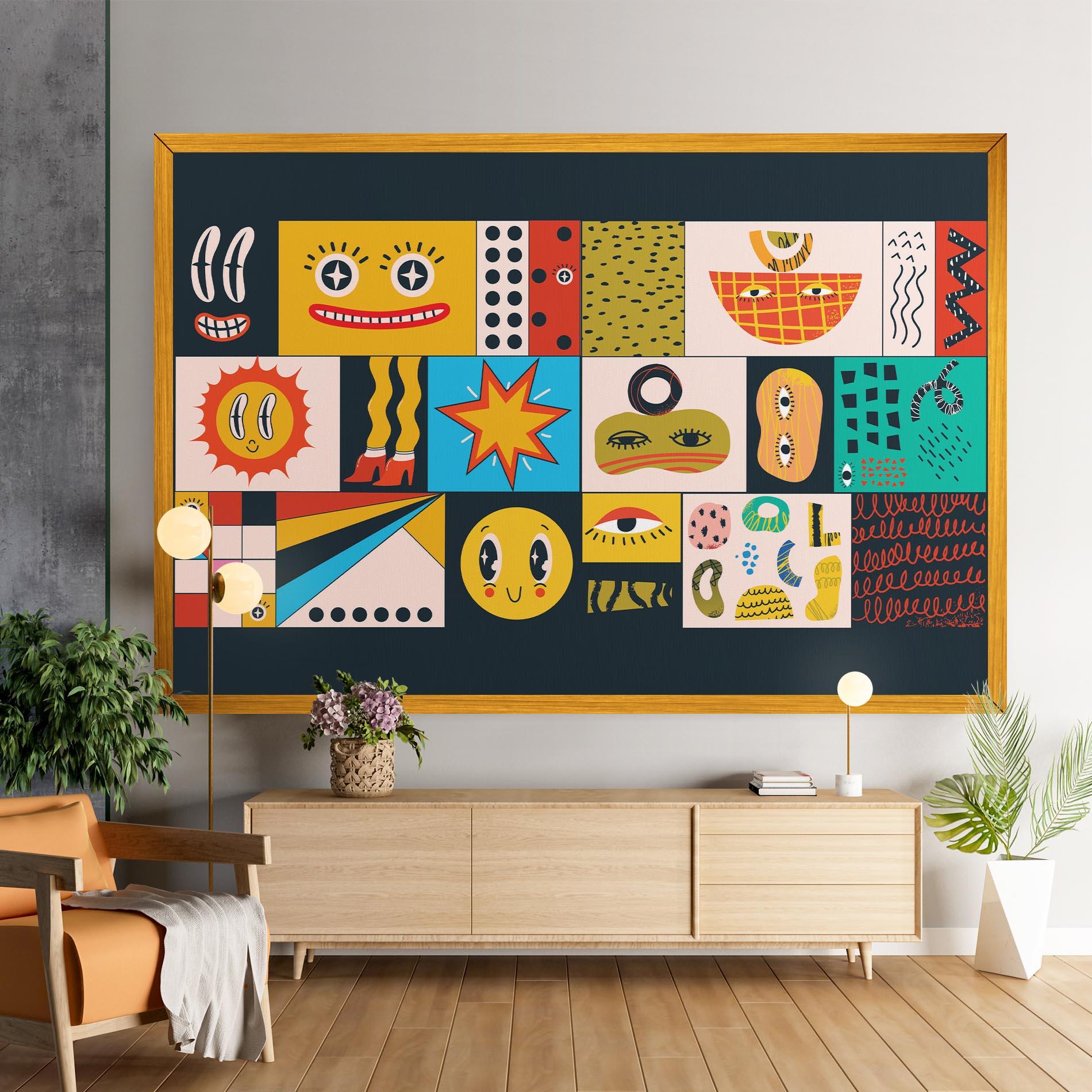 Leinwandbild Cool Eye Shape mockup 9