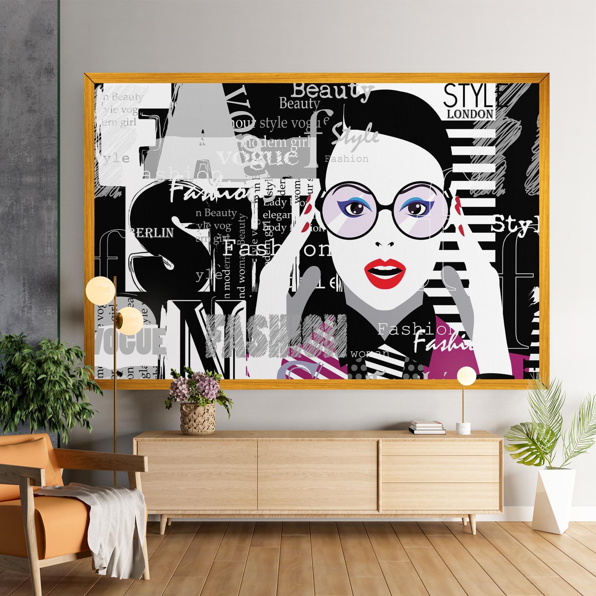 Leinwandbild Fashion Collage mockup 9