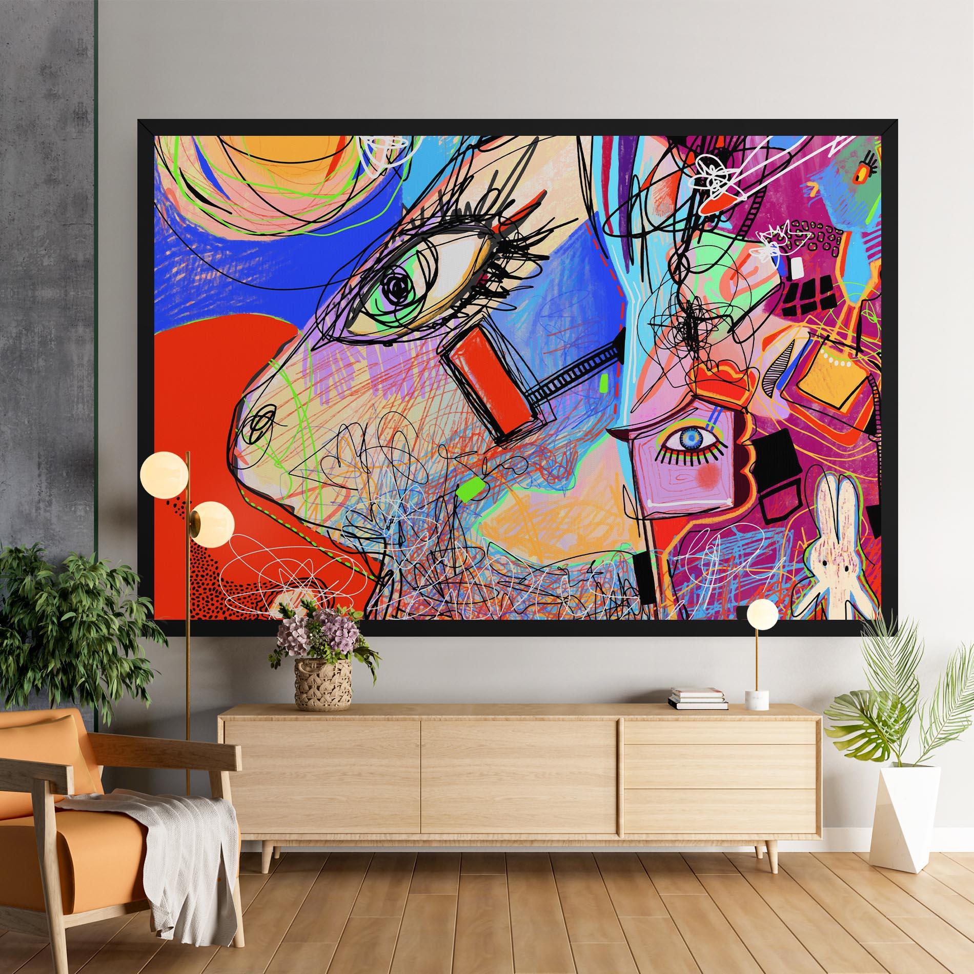 Leinwandbild Animal Eye Art mockup 9