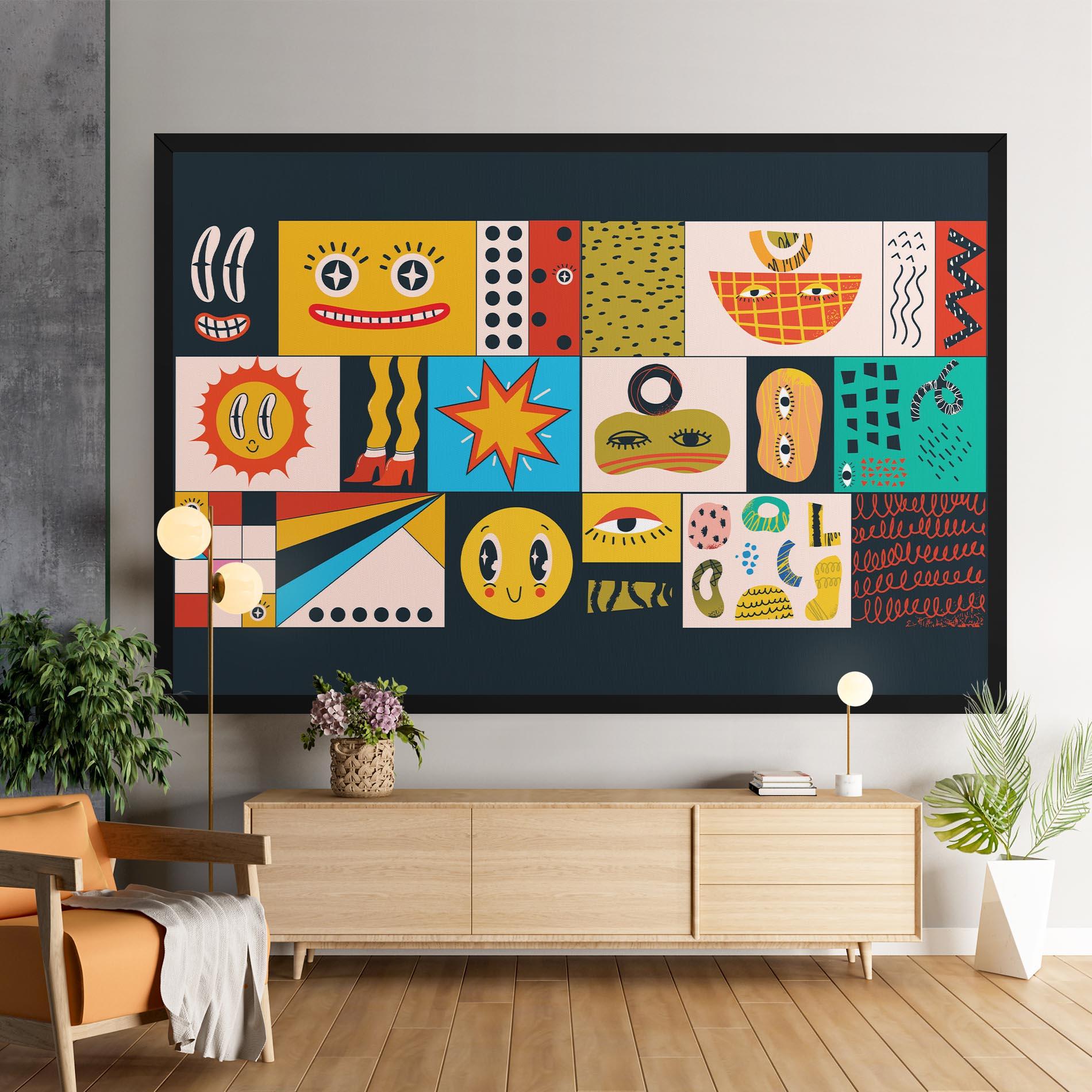 Leinwandbild Cool Eye Shape mockup 9