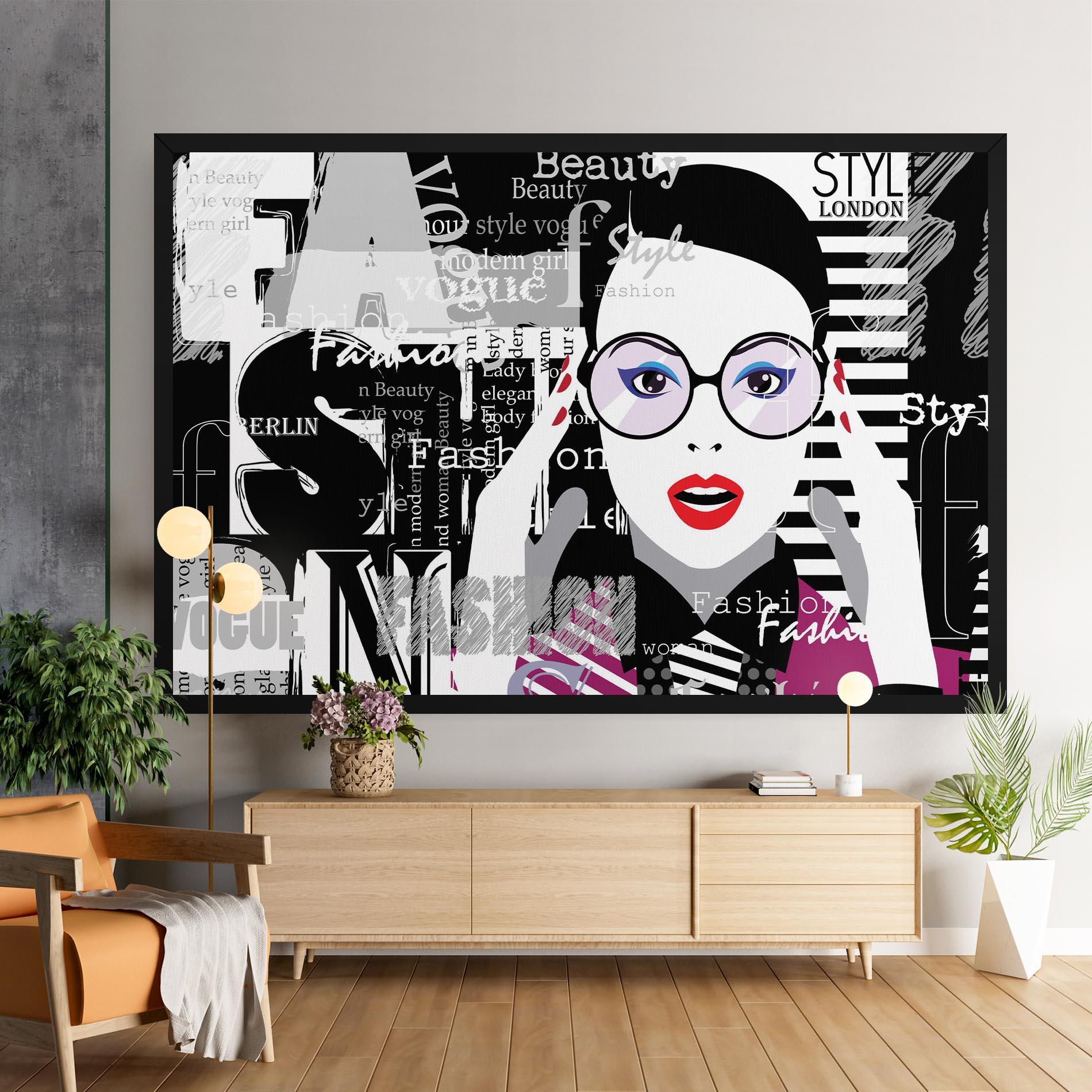 Leinwandbild Fashion Collage mockup 9