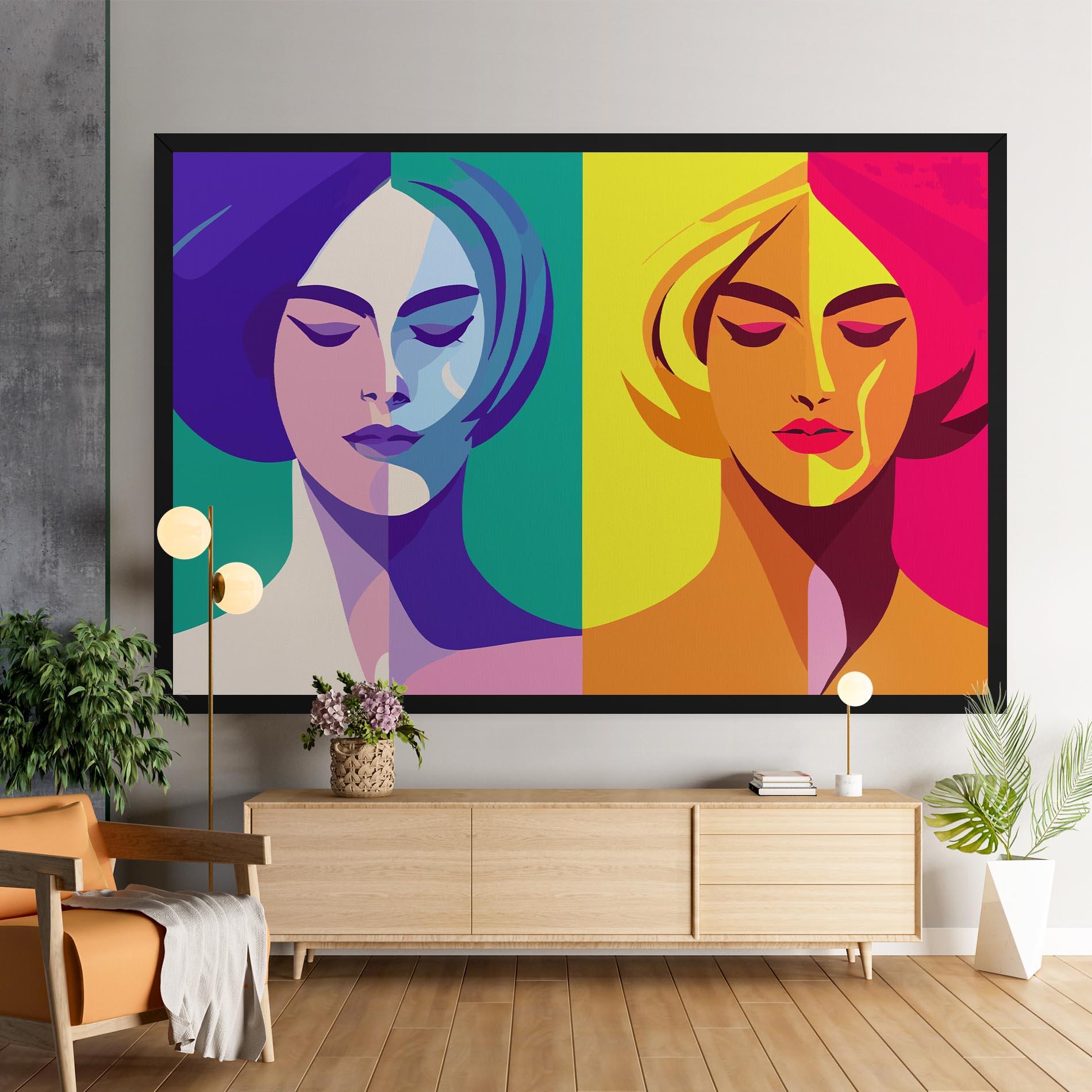 Leinwandbild Winter Summer Girl mockup 9