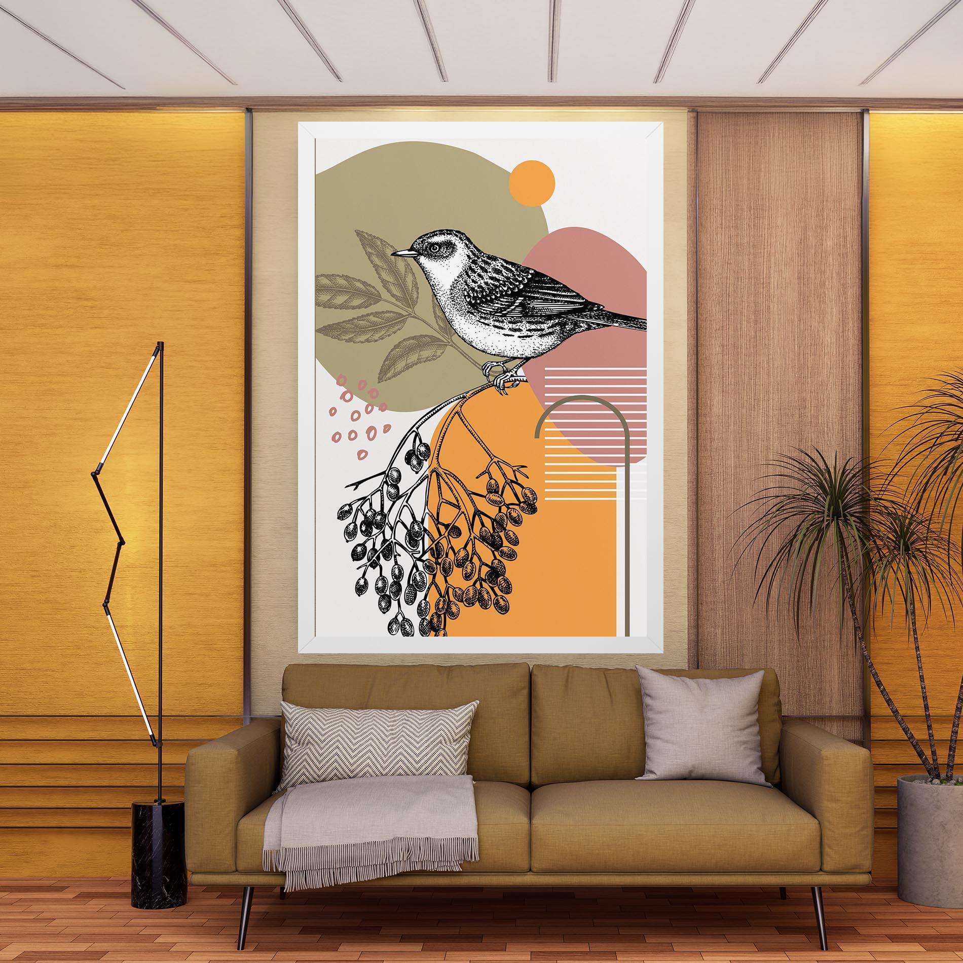 Leinwandbild Bird Collage mockup 9