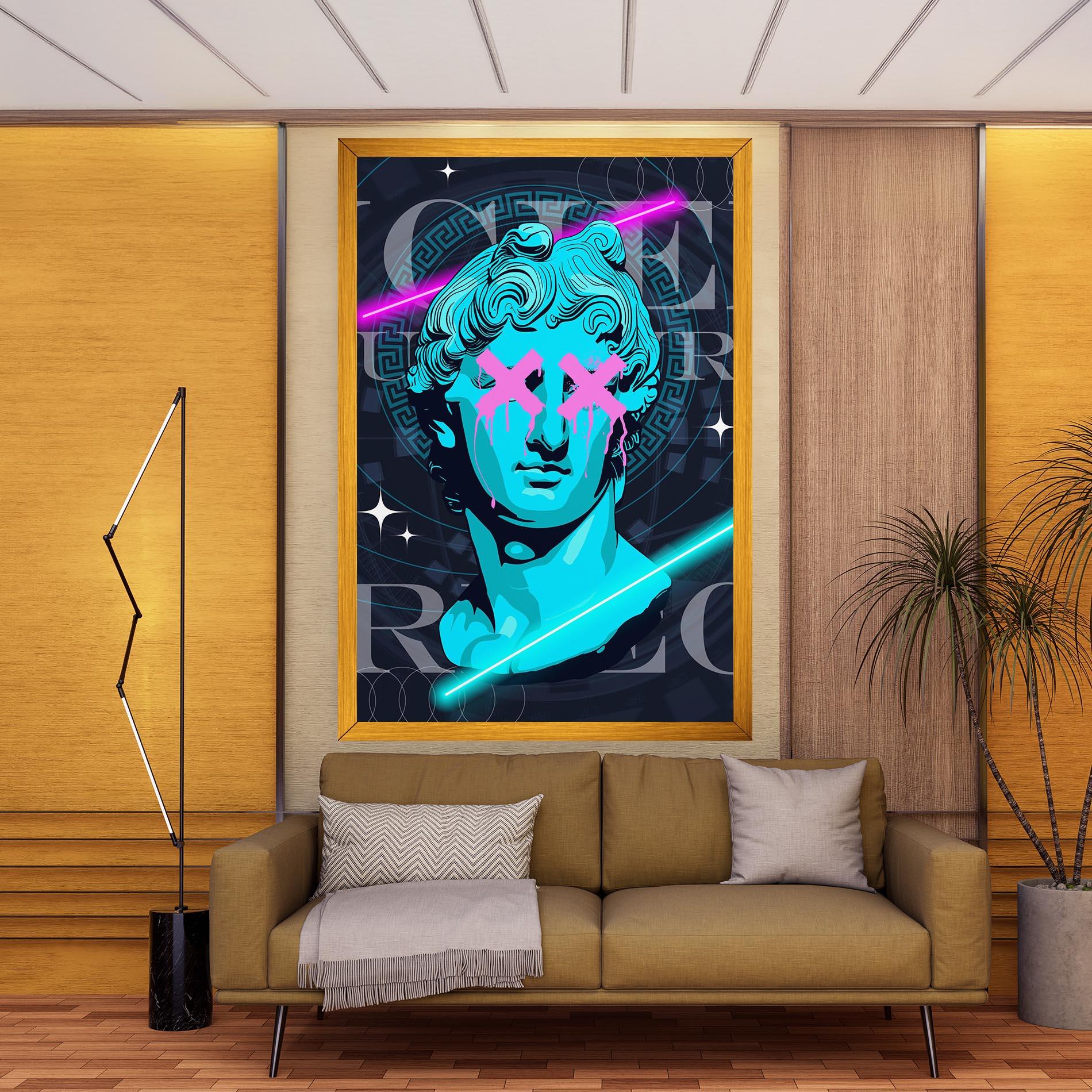 Leinwandbild Sculptures mockup 9