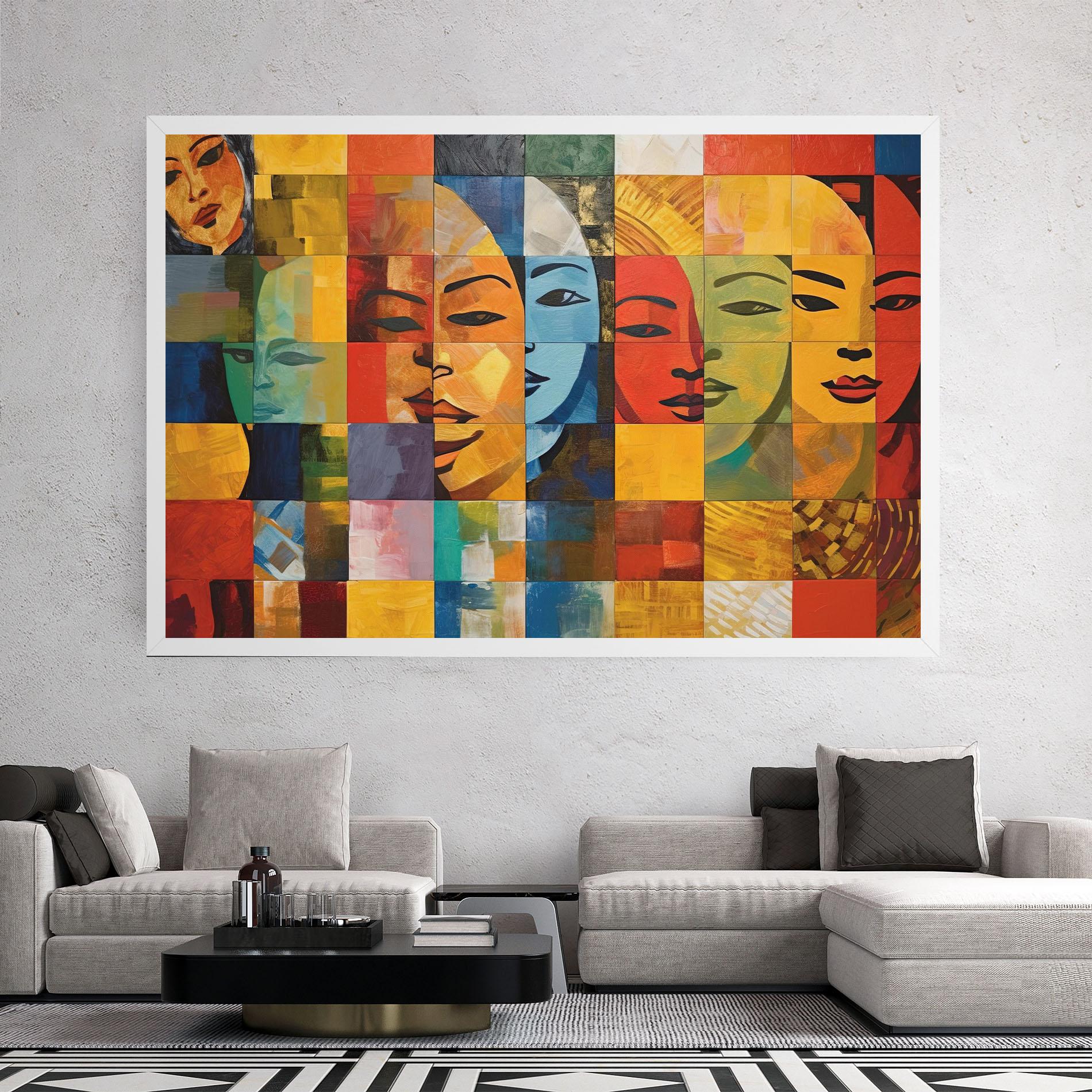 Leinwandbild Abstract Concept Collage mockup 2