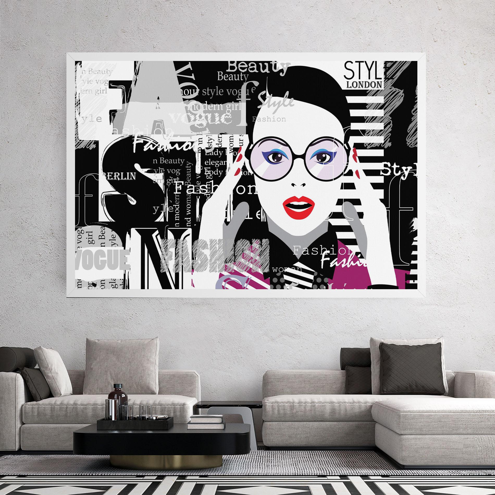 Leinwandbild Fashion Collage mockup 2