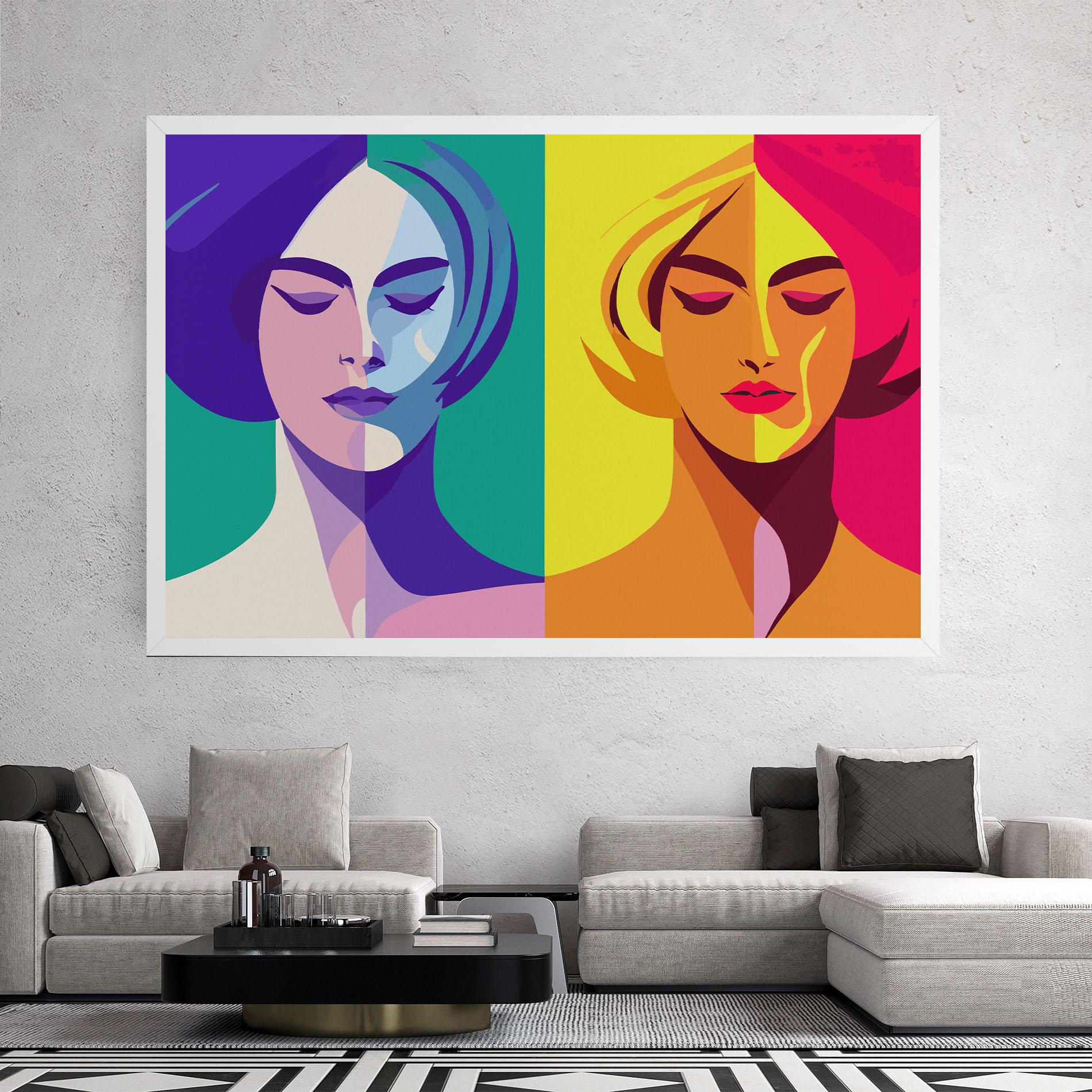 Leinwandbild Winter Summer Girl mockup 2