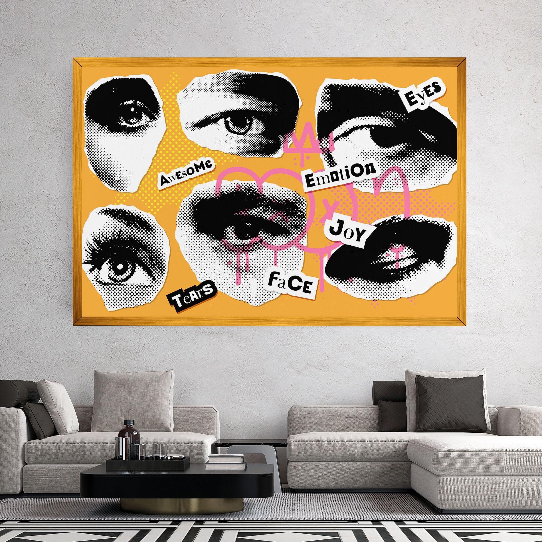 Leinwandbild Awesome Emotions mockup 2