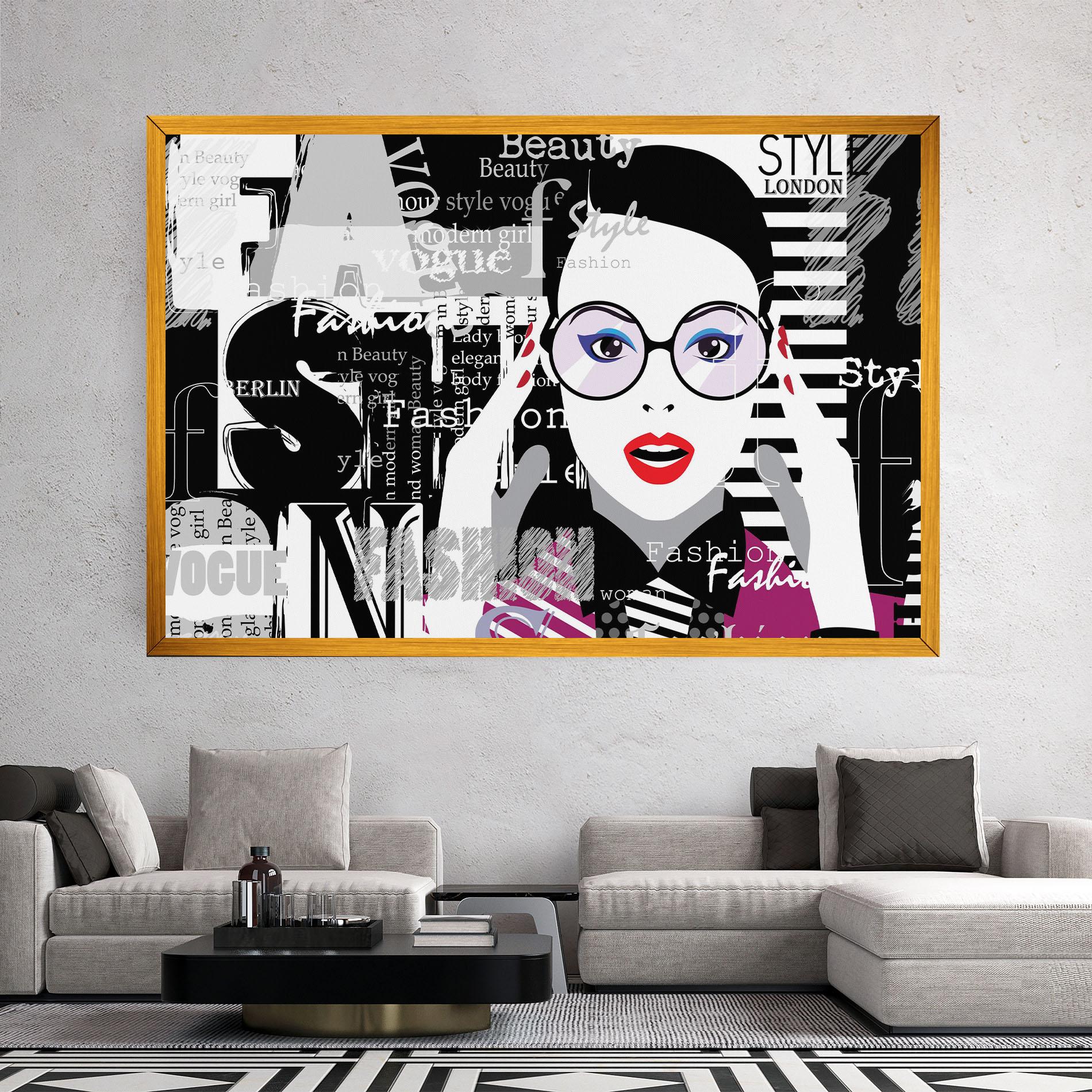 Leinwandbild Fashion Collage mockup 2