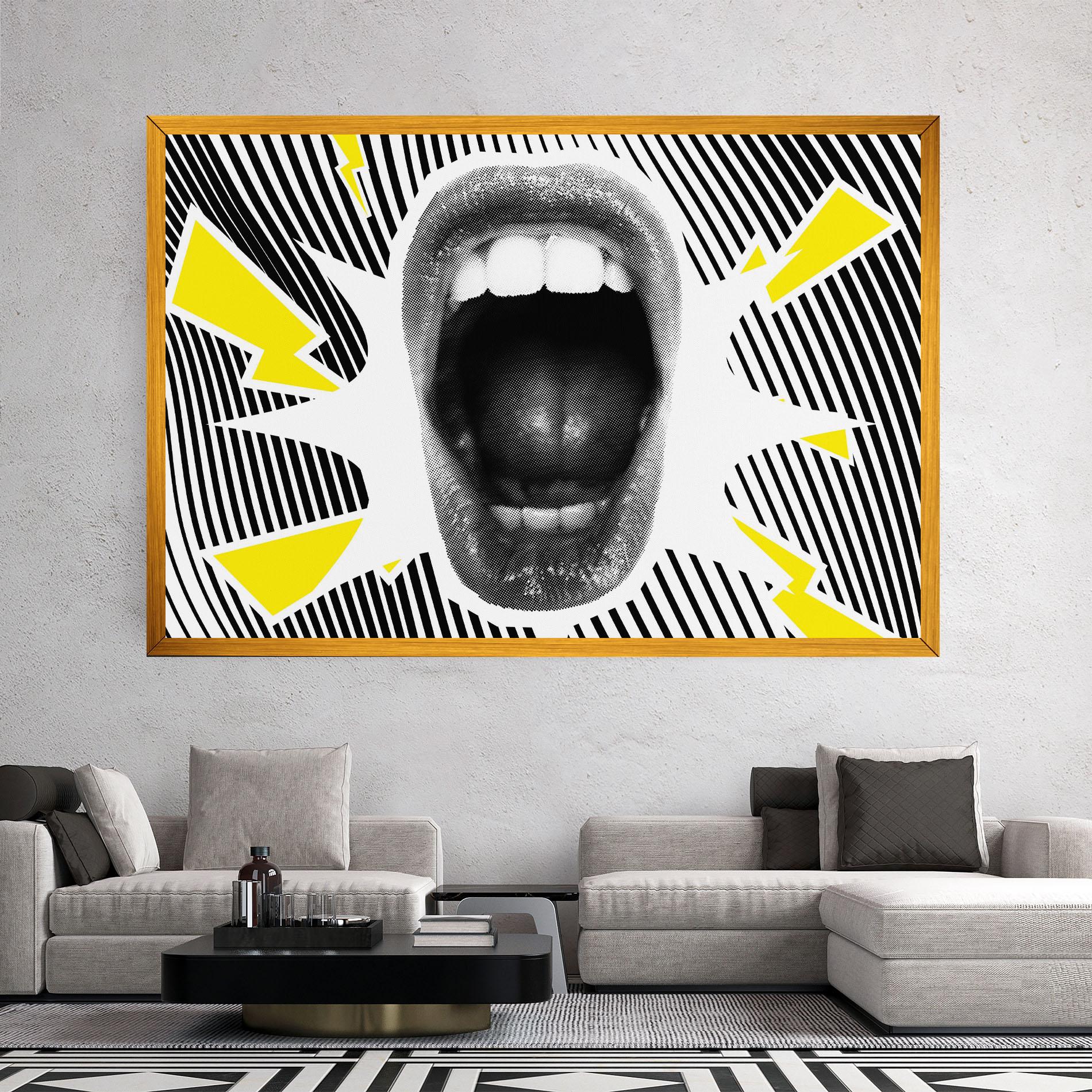 Leinwandbild Lightning Mouth mockup 2