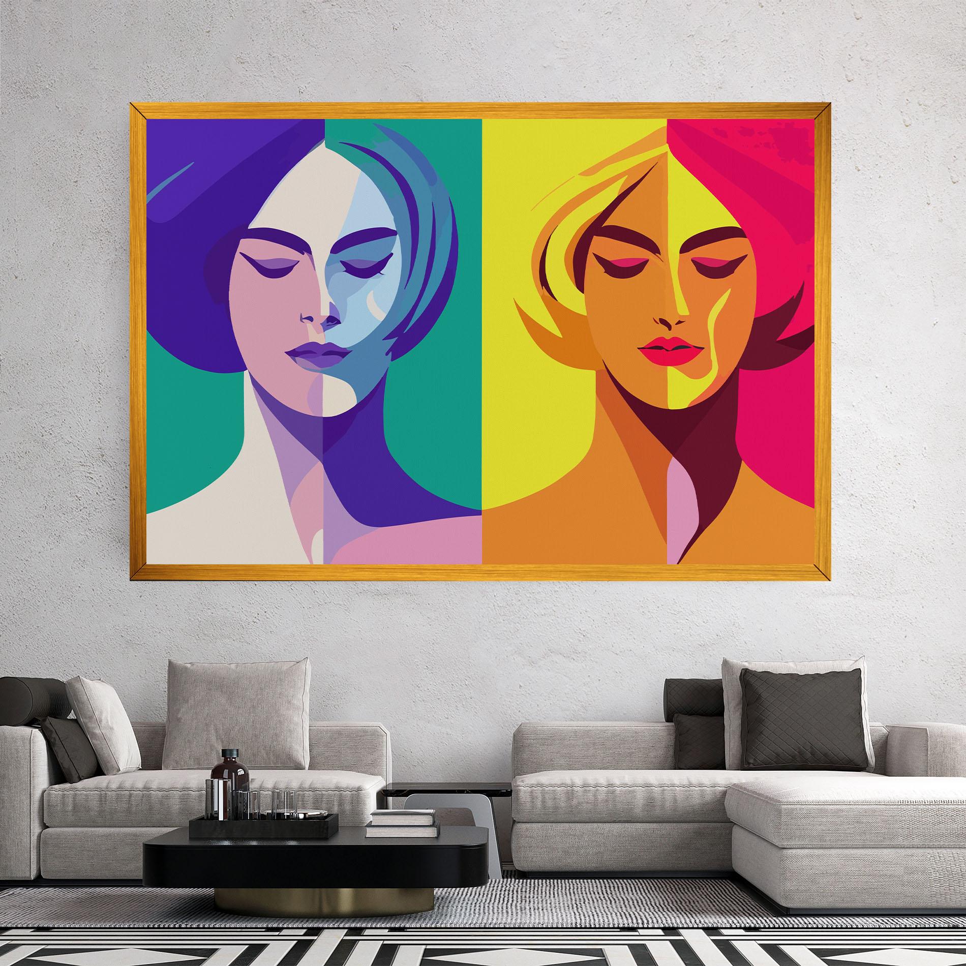 Leinwandbild Winter Summer Girl mockup 2