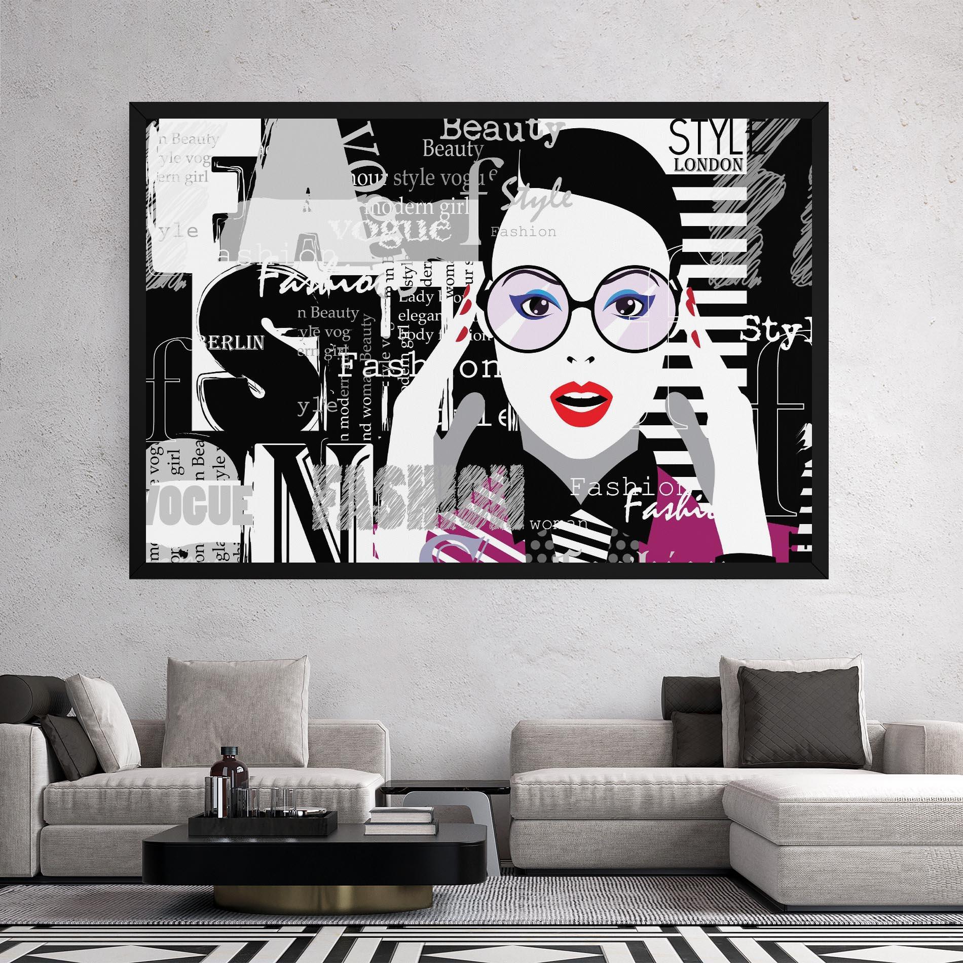 Leinwandbild Fashion Collage mockup 2