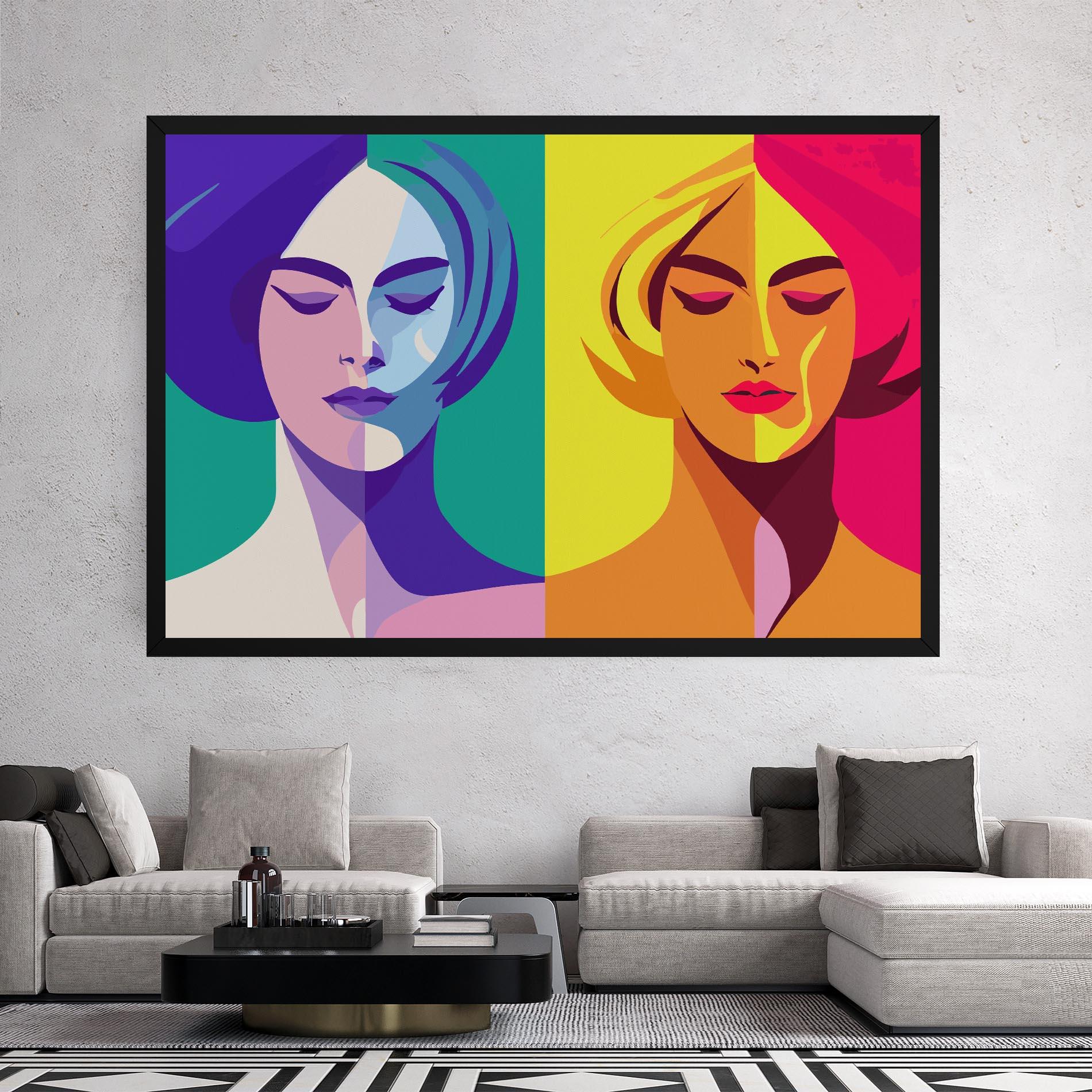 Leinwandbild Winter Summer Girl mockup 2