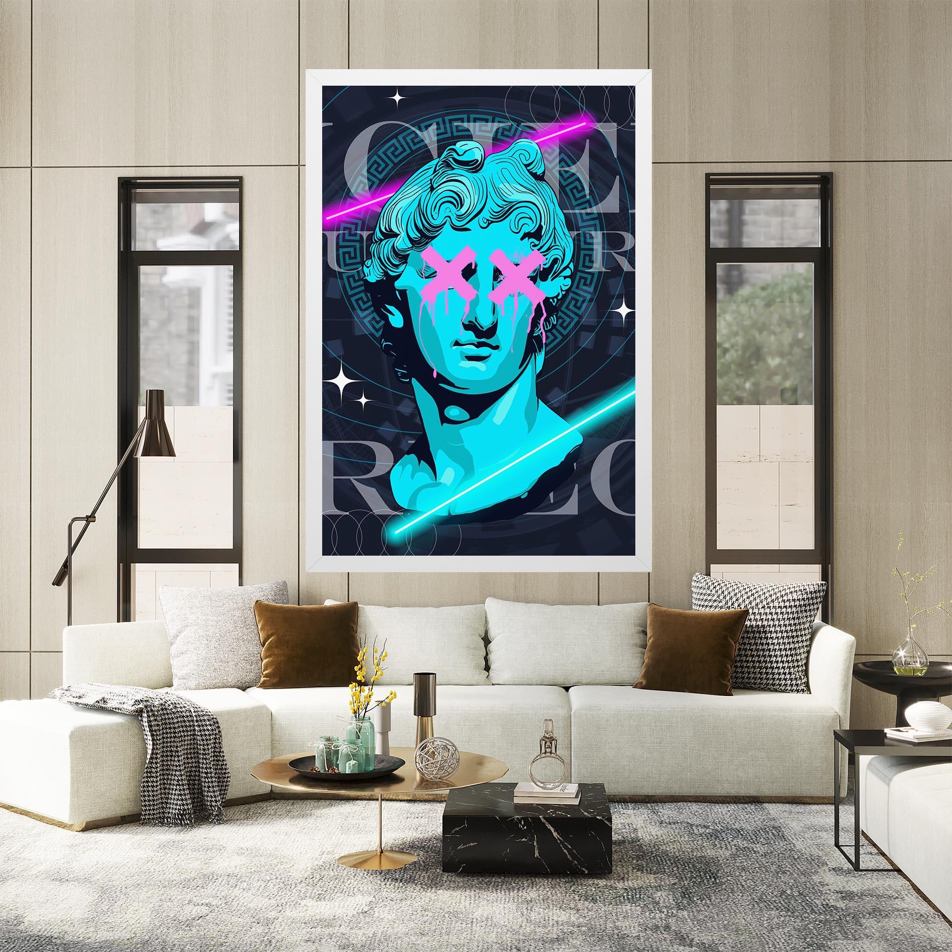 Leinwandbild Sculptures mockup 2