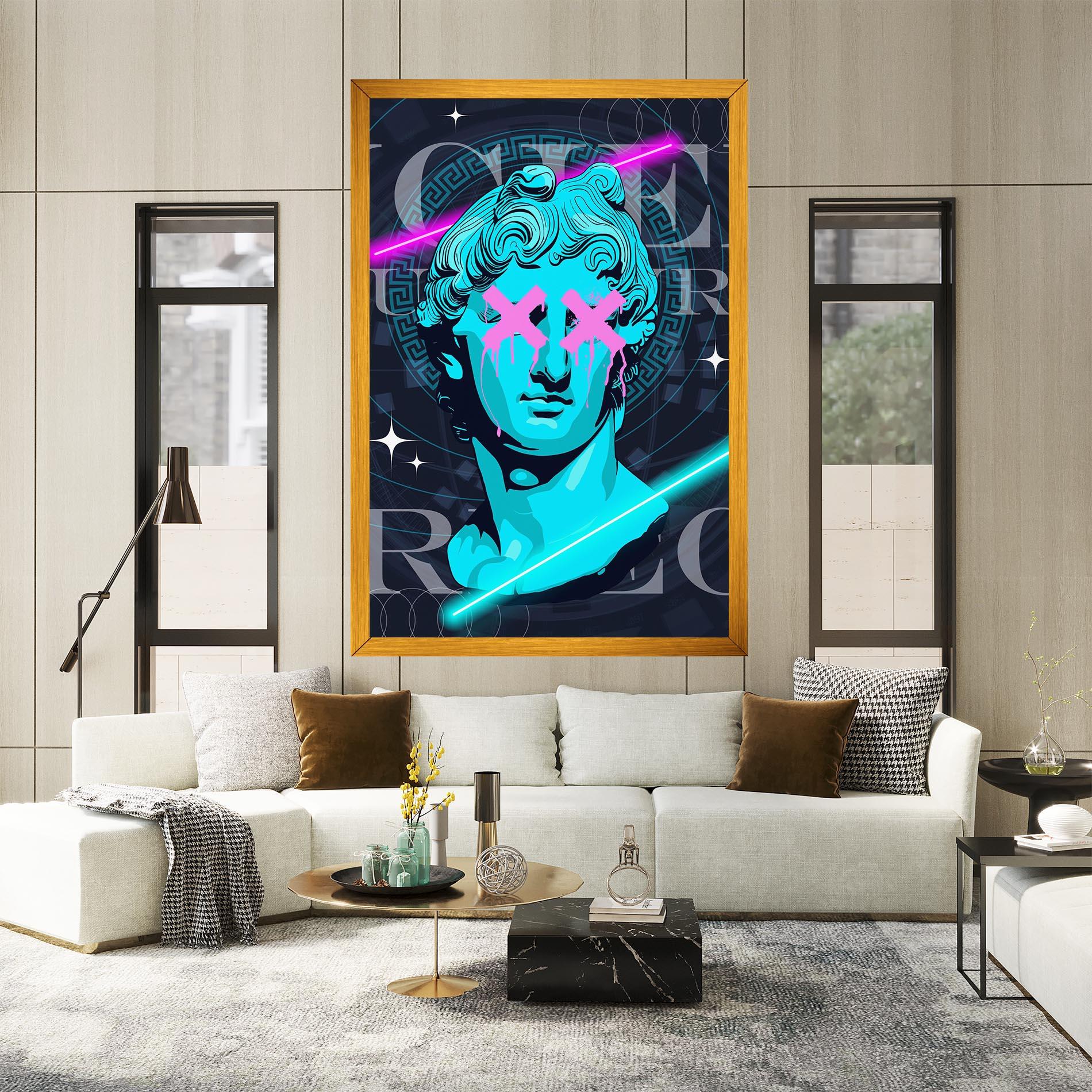 Leinwandbild Sculptures mockup 2