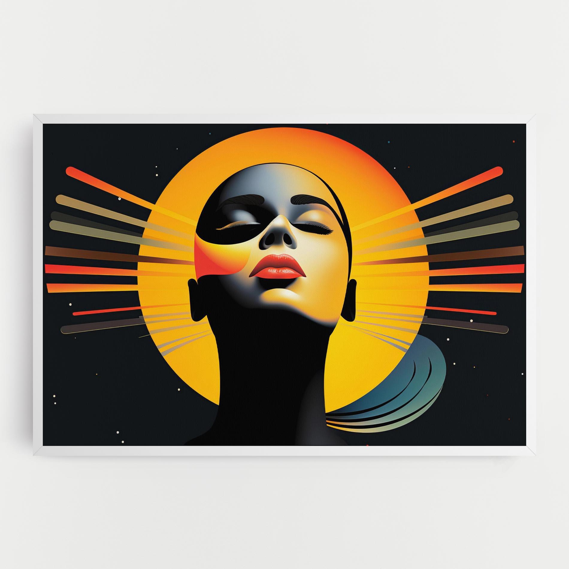 Leinwandbild Synthetic Dreamy Profile mockup 0