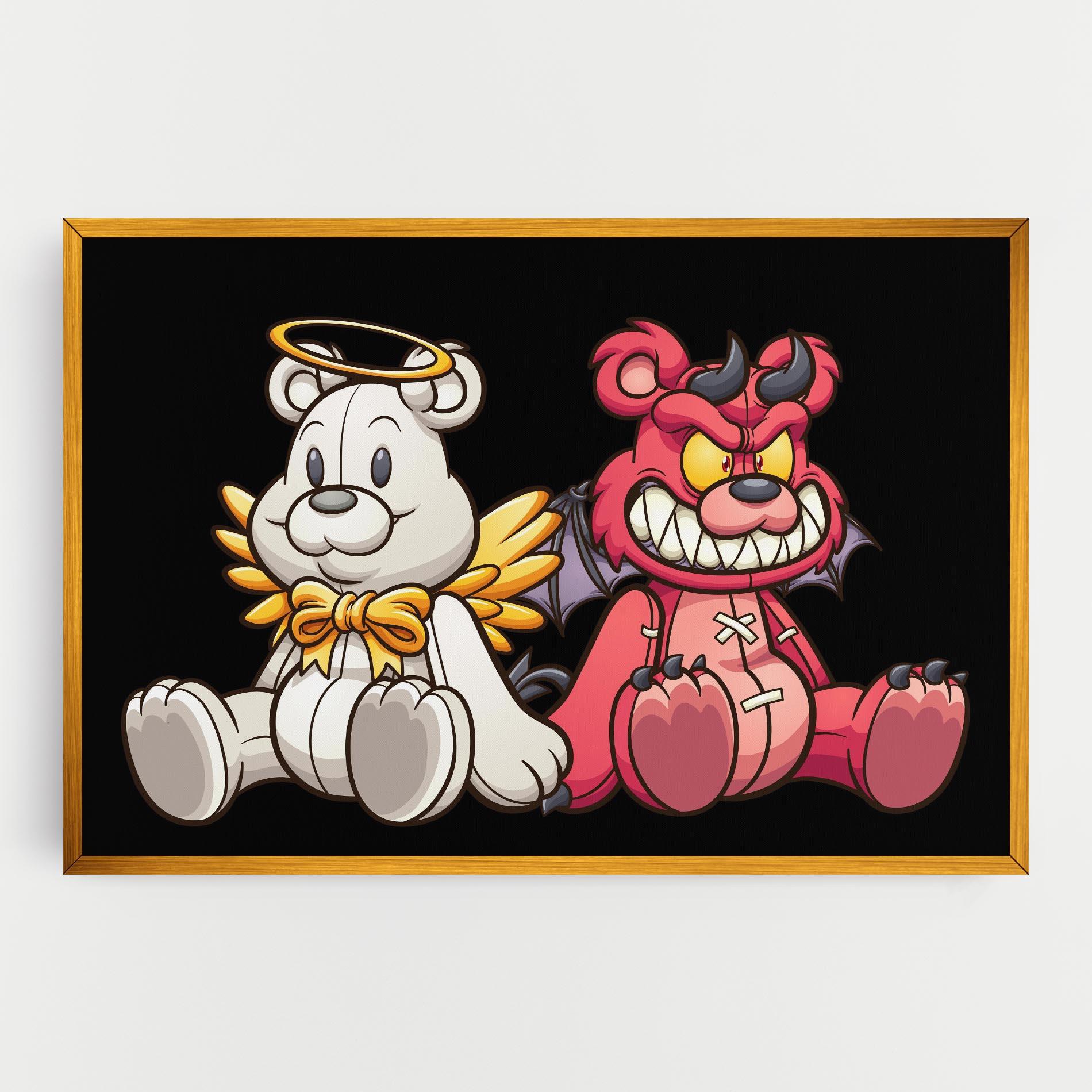 Leinwandbild Angel Bear mockup 0