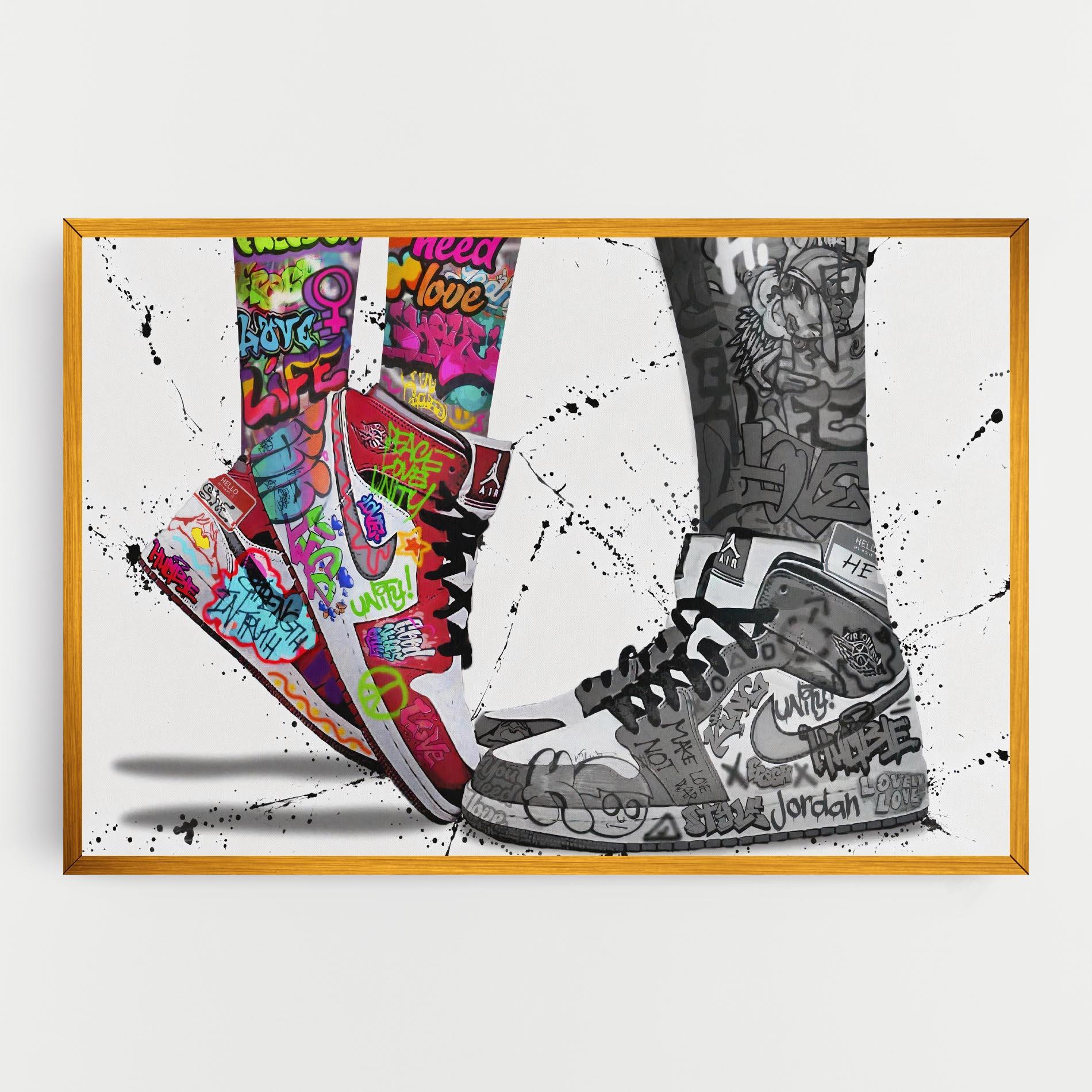 Leinwandbild Love On My Toes mockup 0