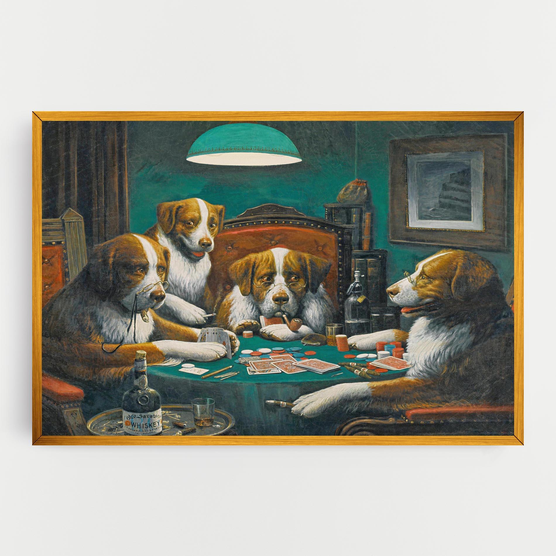 Leinwandbild Poker Game mockup 0