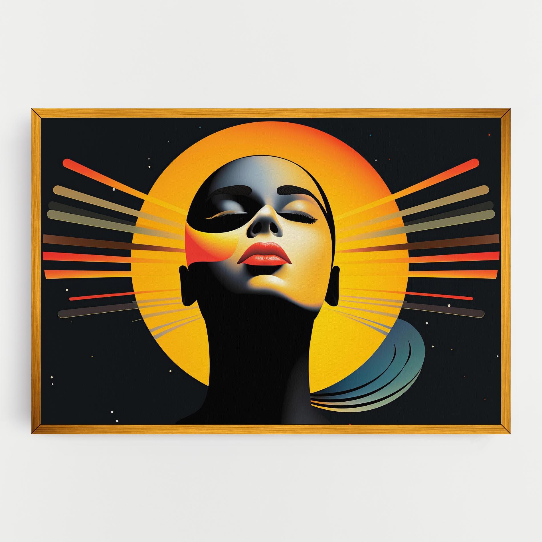 Leinwandbild Synthetic Dreamy Profile mockup 0