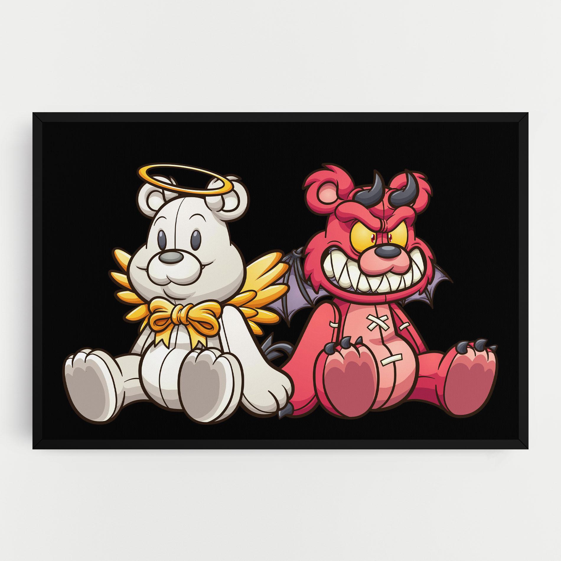 Leinwandbild Angel Bear mockup 0