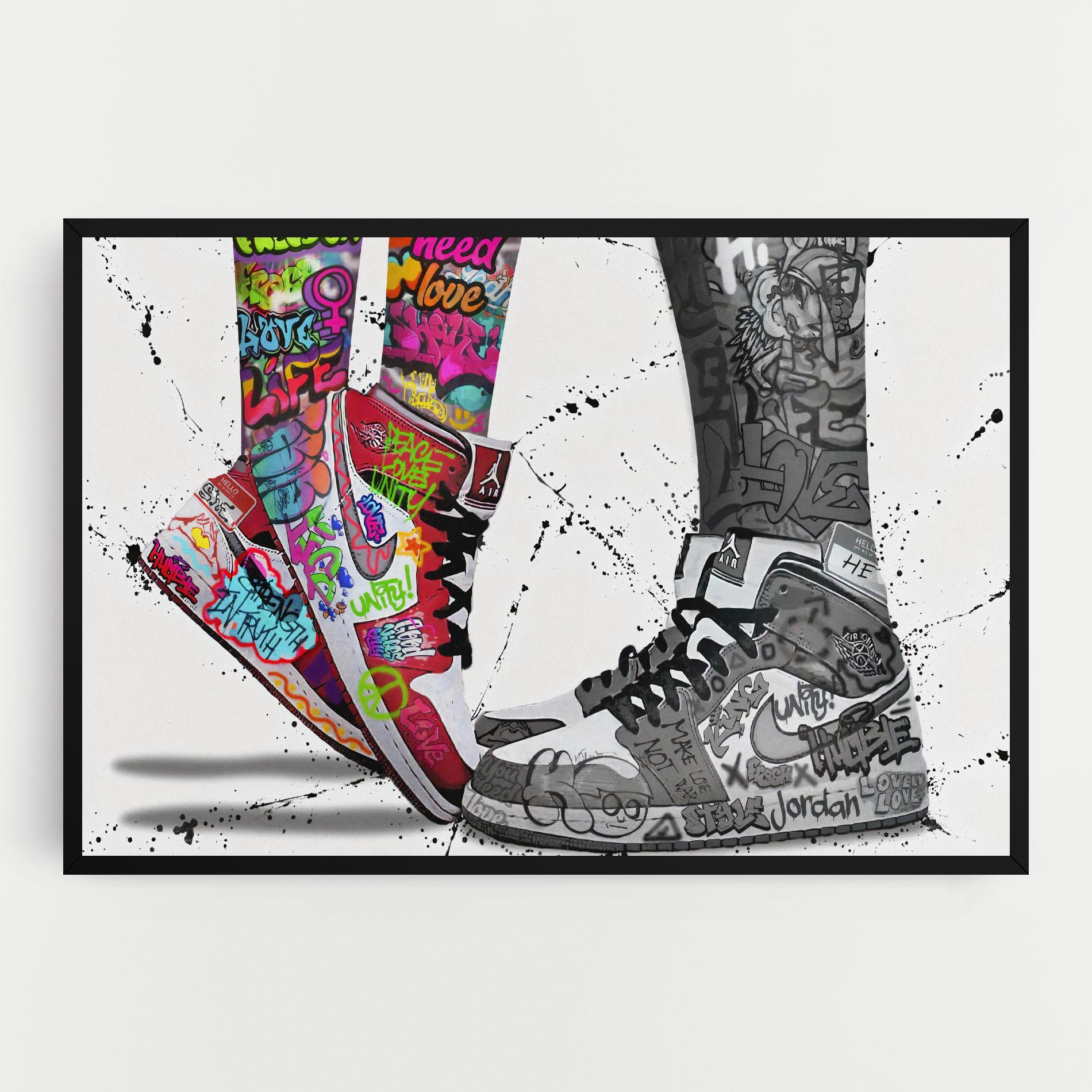 Leinwandbild Love On My Toes mockup 0