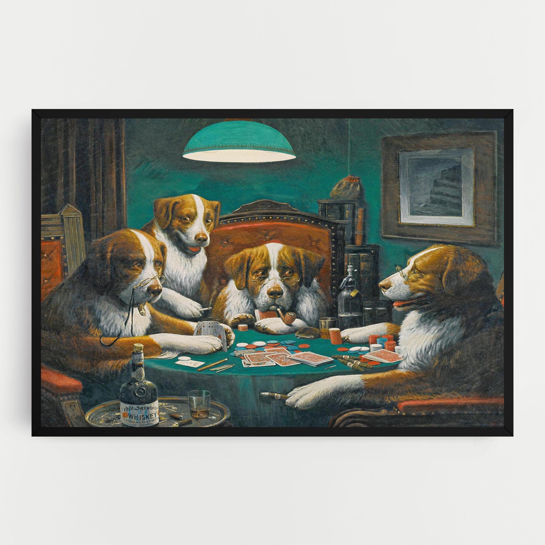 Leinwandbild Poker Game mockup 0