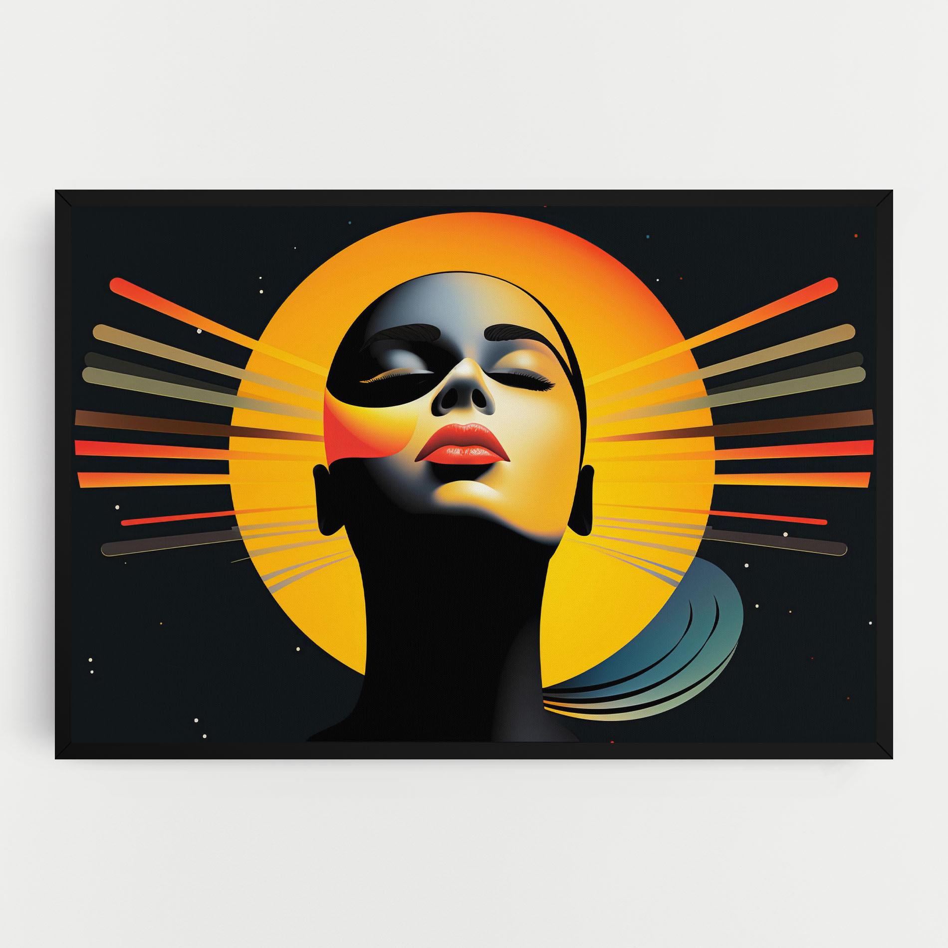 Leinwandbild Synthetic Dreamy Profile mockup 0