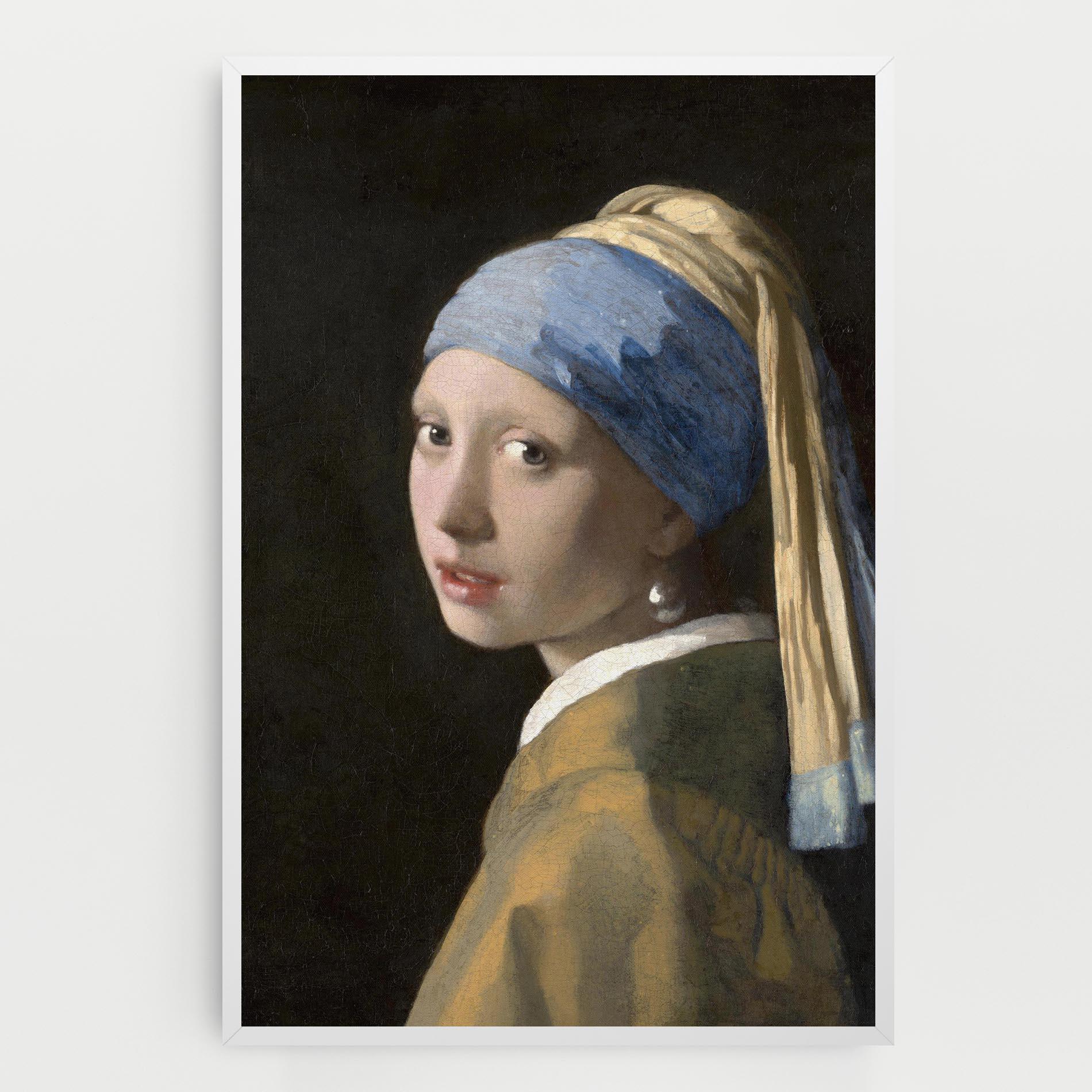 Leinwandbild Girl With A Pearl mockup 0