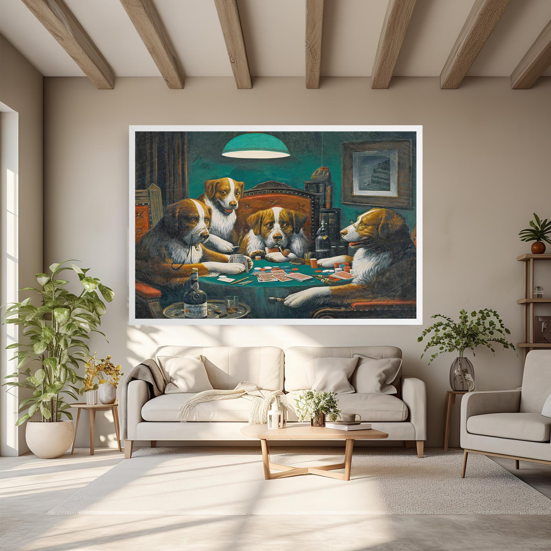 Leinwandbild Poker Game mockup 6