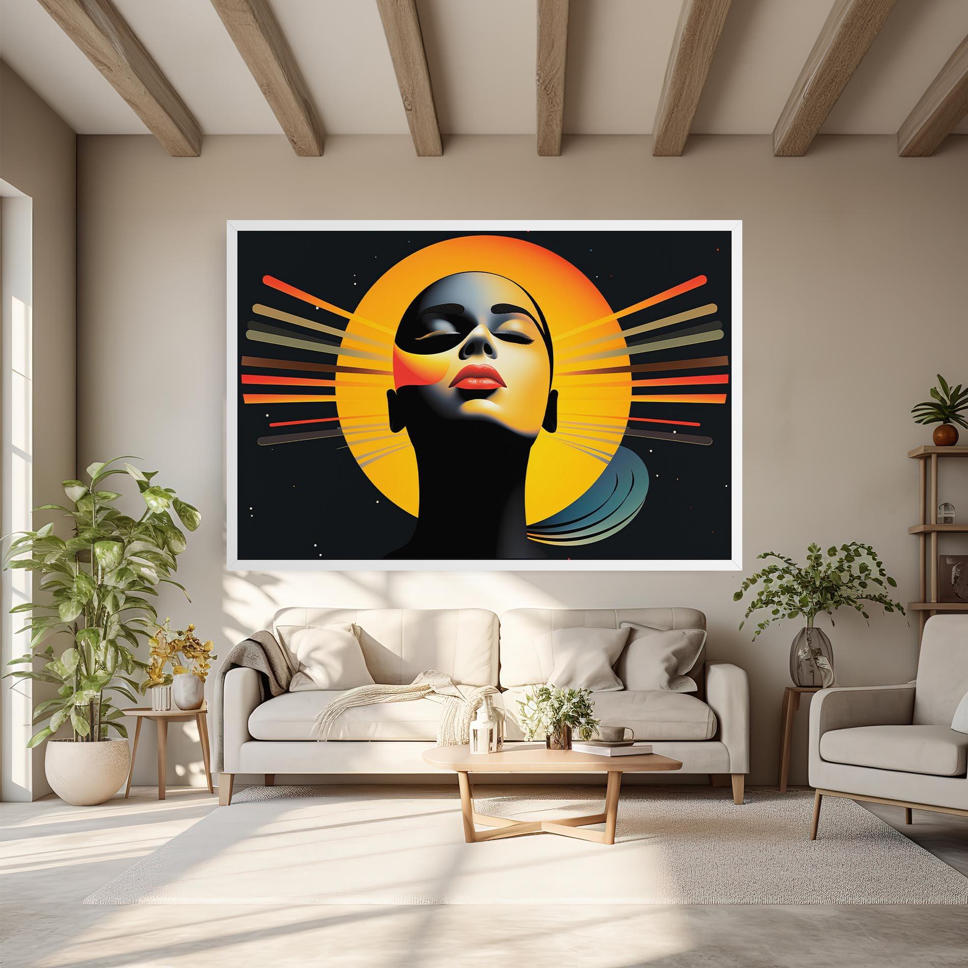 Leinwandbild Synthetic Dreamy Profile mockup 6